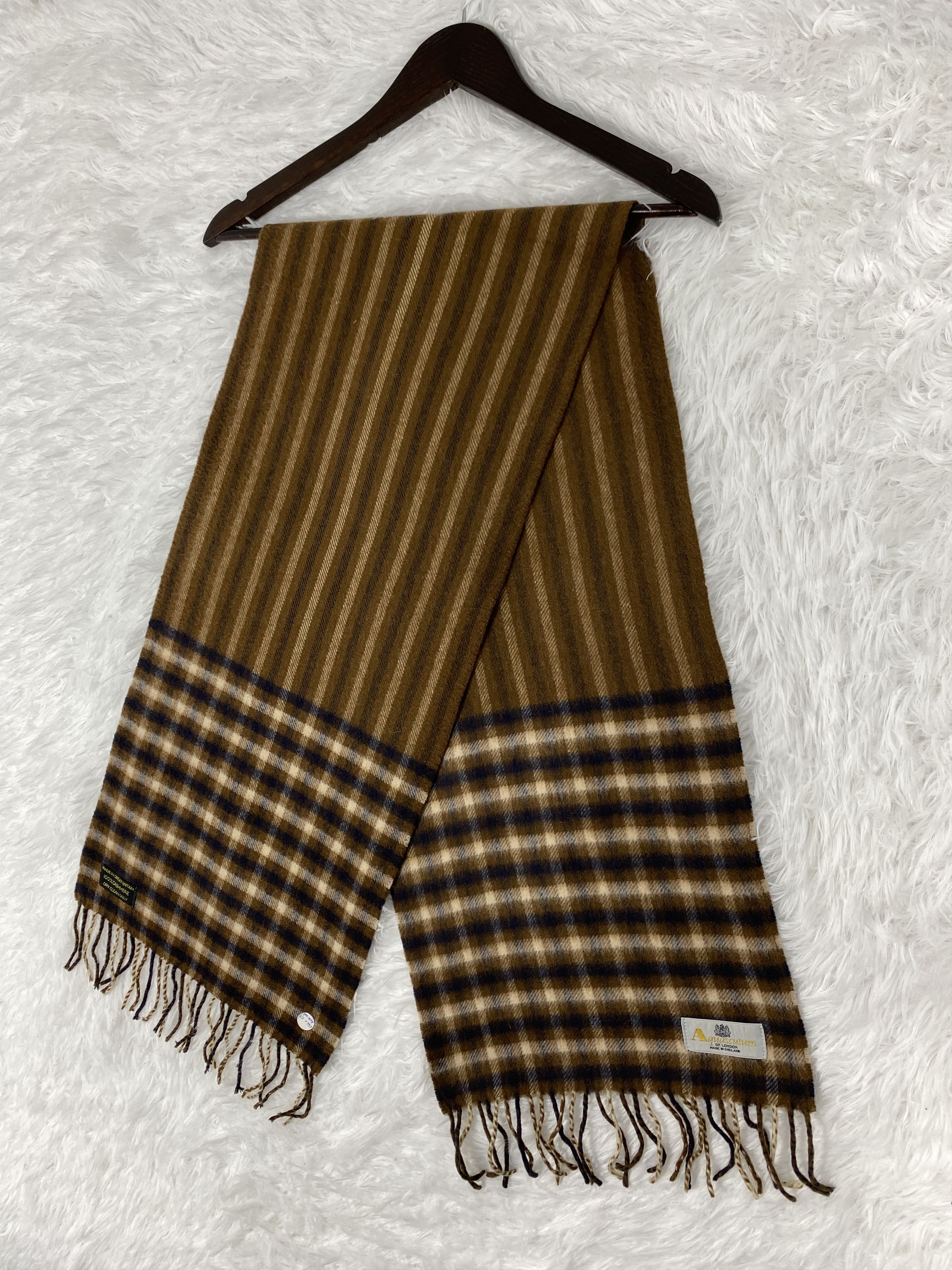Aquascutum Vintage Aquascutum Scarf / Muffler Neckwear PM0038 Size ONE SIZE - 5 Thumbnail