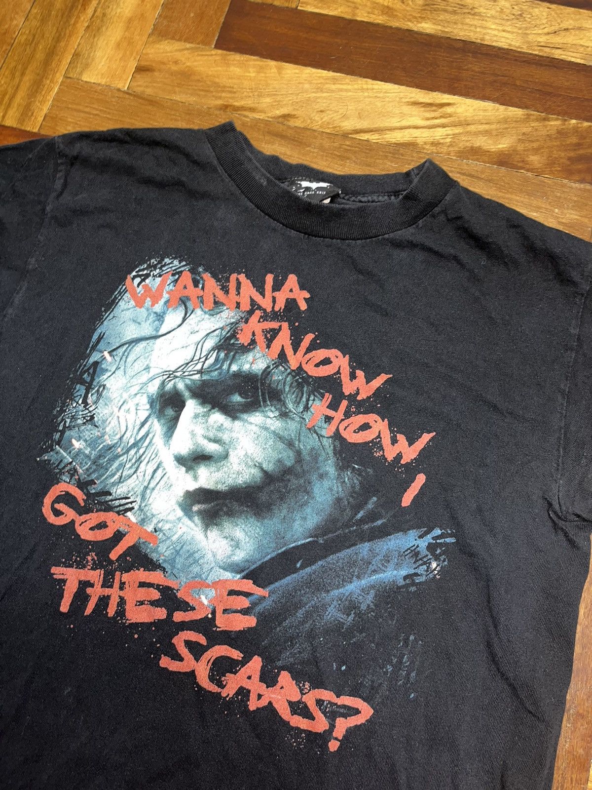 DC Comics × Vintage The Dark Knight Joker Heath Ledger Vintage 2009 T Shirt Size US S / EU 44-46 / 1 - 2 Thumbnail