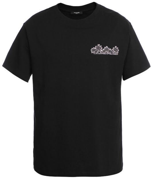 Balmain o1s1wg110925 Club Paris Graphic T-Shirt in Black Size US XL / EU 56 / 4 - 1 Thumbnail