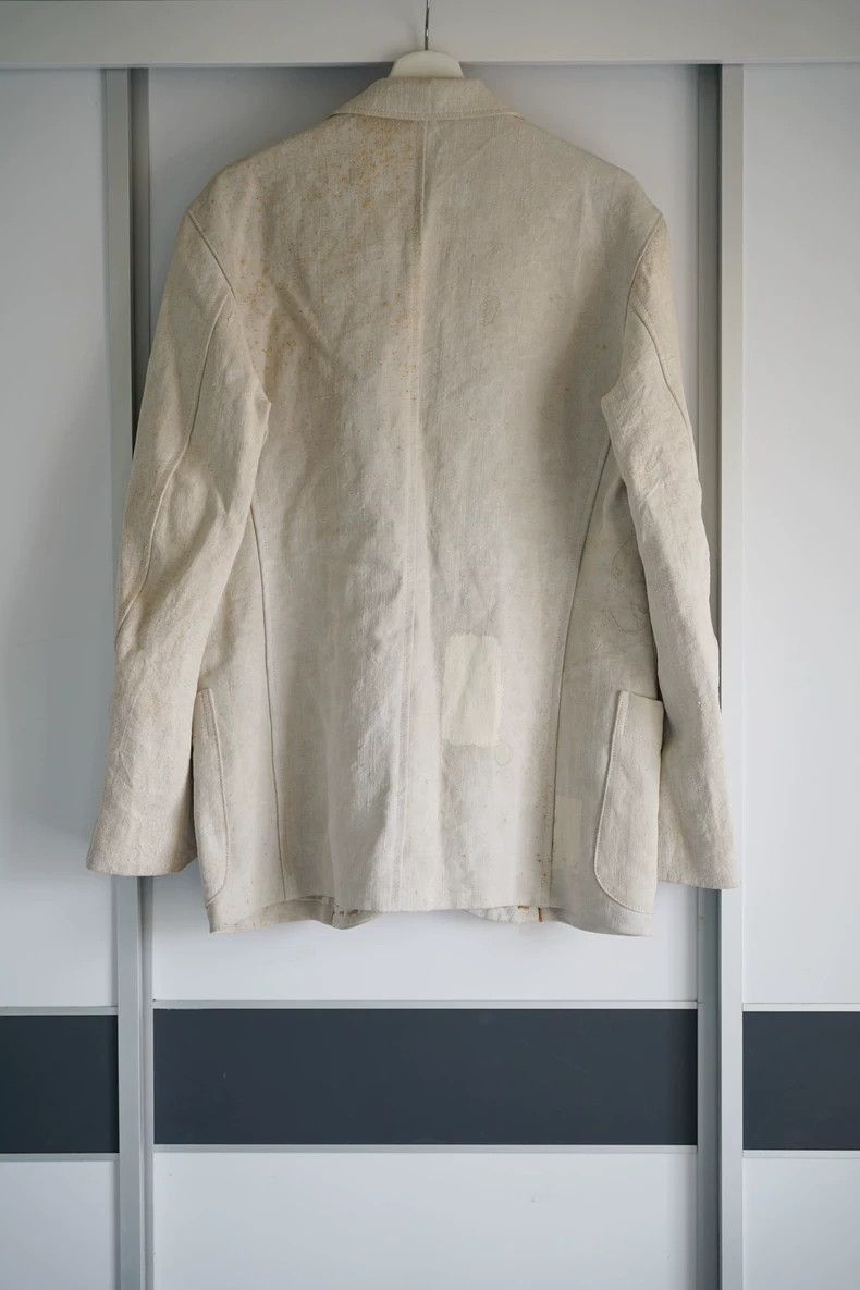 Yohji Yamamoto Yohji Yamamoto Yohji Yamamoto Linen Suit Blazer with Tag Size US M / EU 48-50 / 2 - 2 Thumbnail
