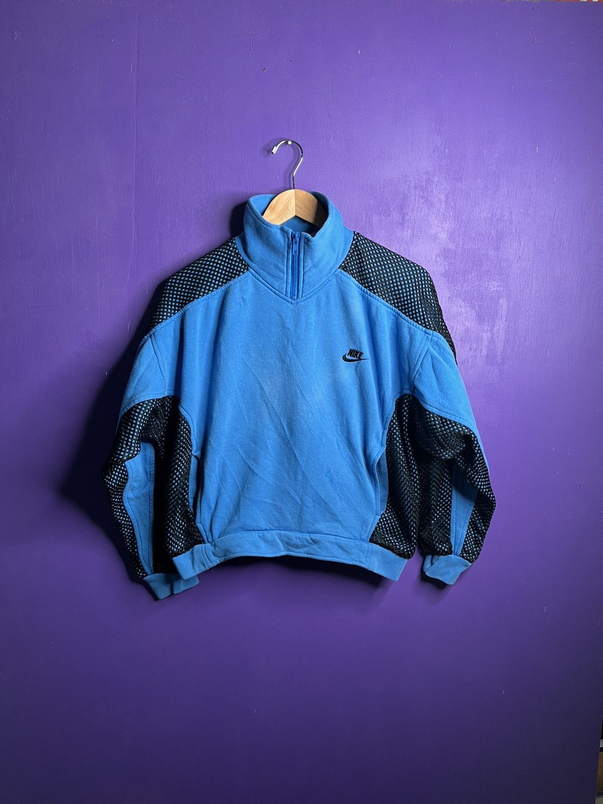Jordan Brand × Nike × Vintage Vintage 90s Nike Jordan brand mesh sweatshirt Size US S / EU 44-46 / 1 - 1 Thumbnail