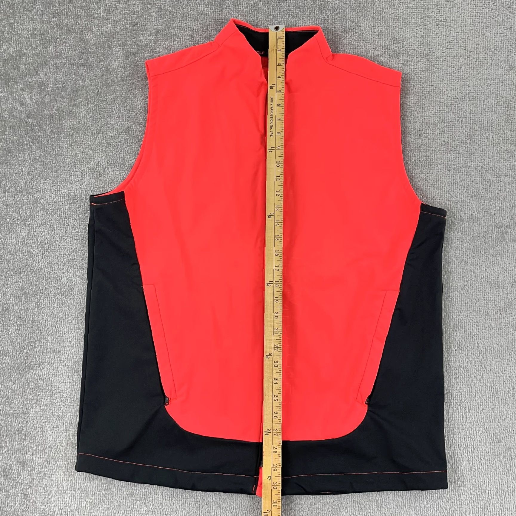 Under Armour Under Armour Vest Mens Large Neon Orange Infrared Cold Gear Storm Golf Full Zip Size US L / EU 52-54 / 3 - 4 Thumbnail