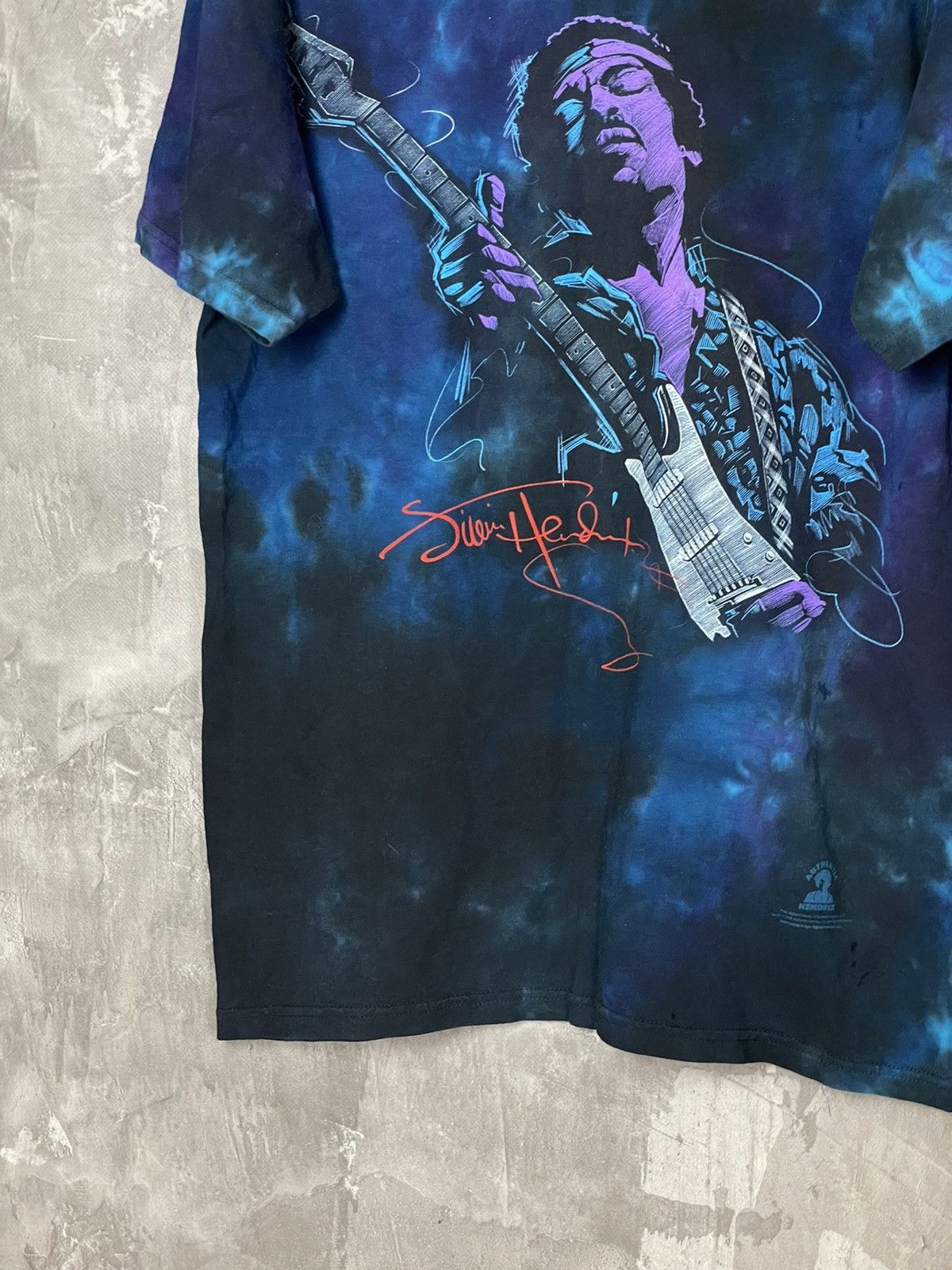 Band Tees × Liquid Blue × Vintage Jimmy Hendrix Liquid Blue Graphic T Shirt 2007 Psychedelic Size US M / EU 48-50 / 2 - 5 Thumbnail