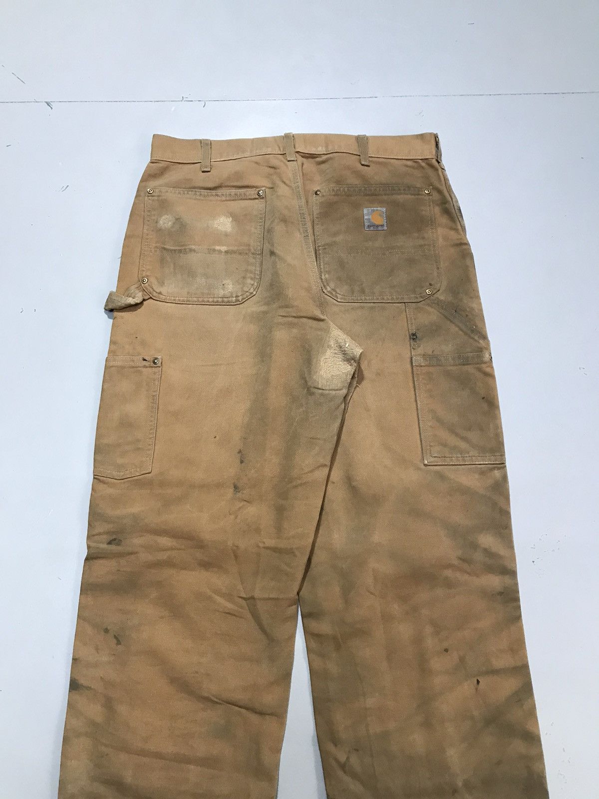 Carhartt Vintage Carhartt B01 BRN dusty double knee workwear Size US 34 / EU 50 - 11 Thumbnail