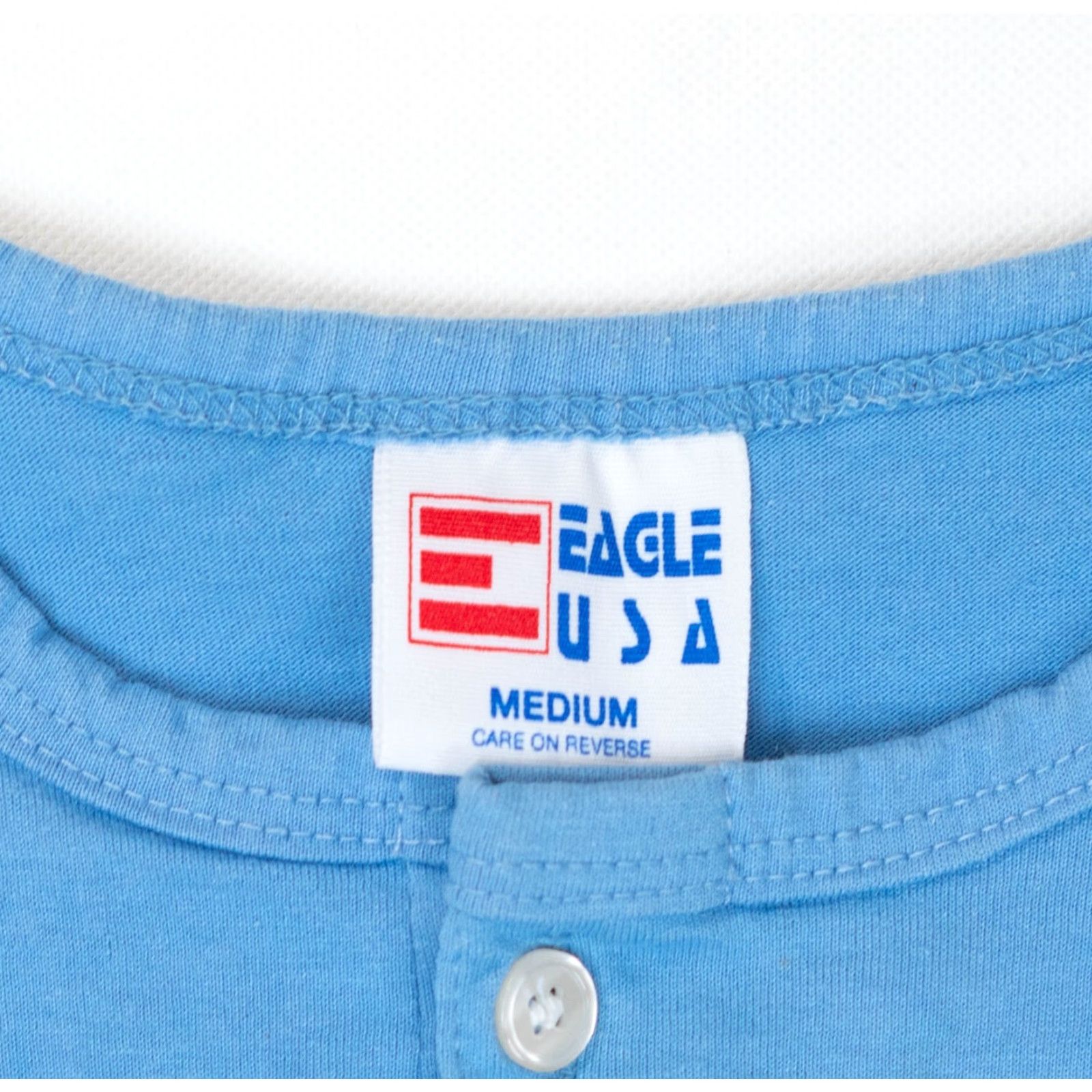 Vintage VINTAGE Eagle USA Baseball Raglan T-Shirt Men M Blue 20x29 1980s Sports Shirt Economy Regular Mens Size US M / EU 48-50 / 2 - 4 Thumbnail