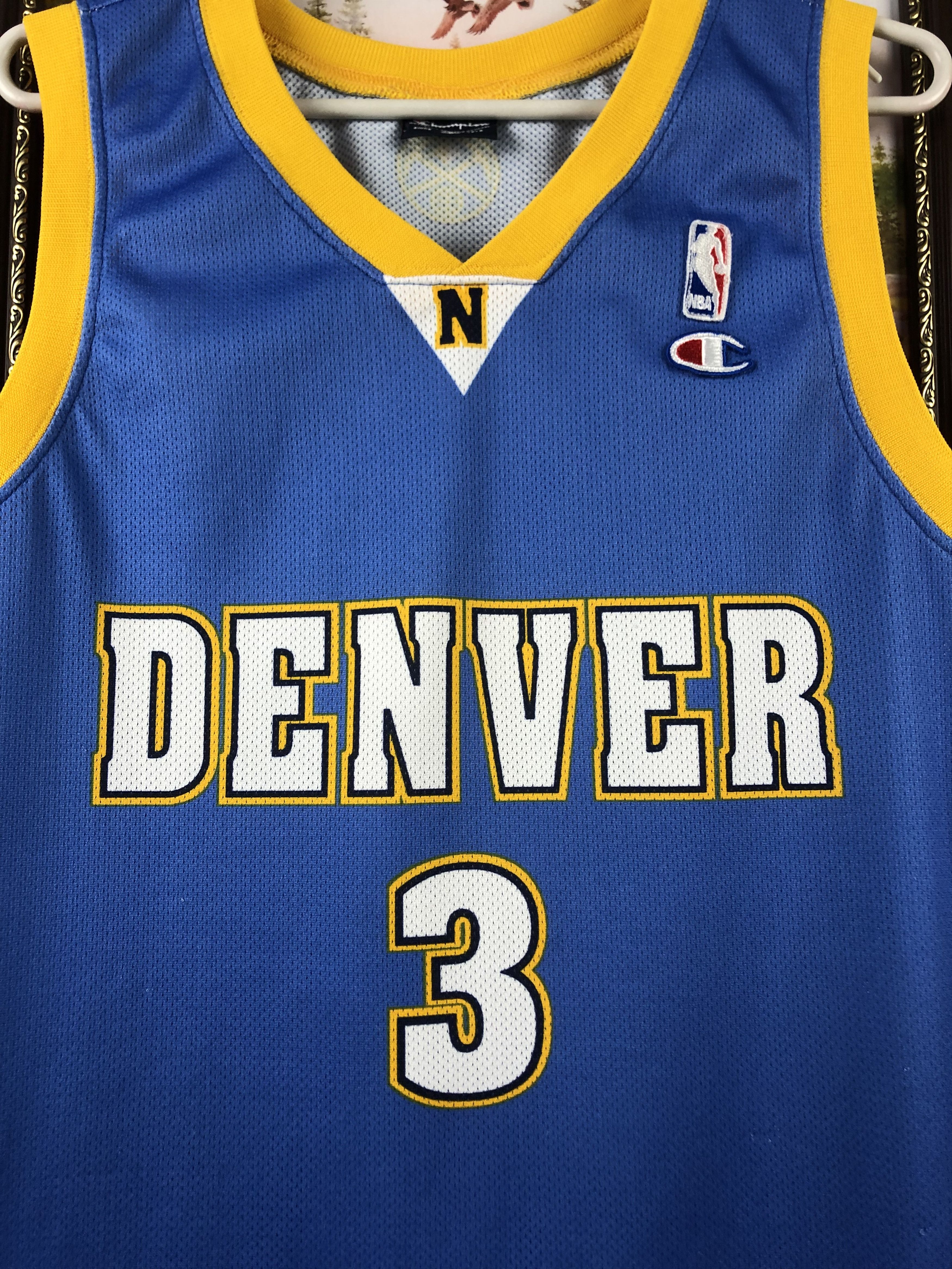 NBA Vintage Champion Iverson Jersey NBA Shirt Denver Nuggets Size US L / EU 52-54 / 3 - 5 Thumbnail
