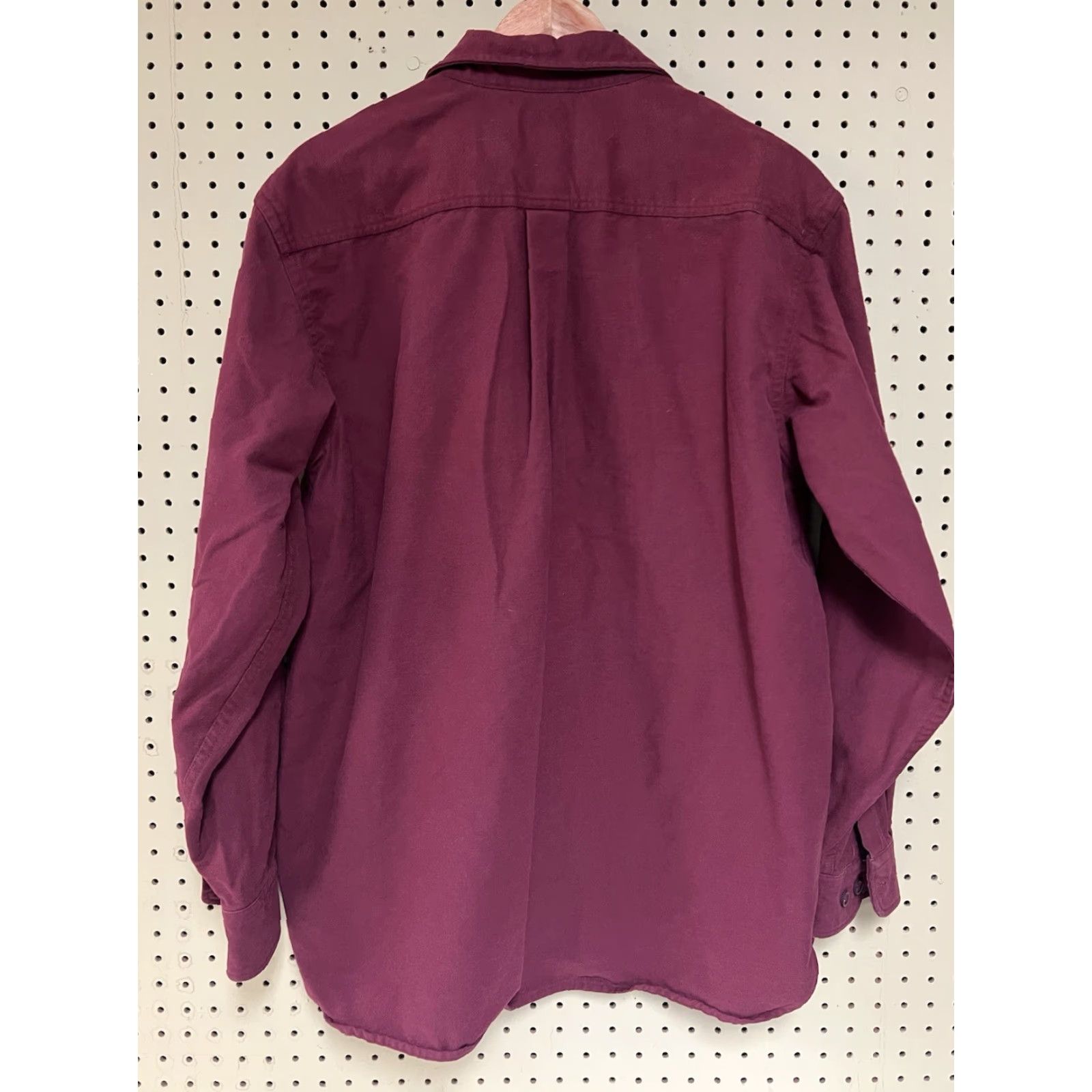 Vintage L.L. Bean Shirt Button-Up Long Sleeve Mens Red Cotton Workwear Casual Brick Sportsman 0 MT03 Regular Size L Size US L / EU 52-54 / 3 - 2 Thumbnail