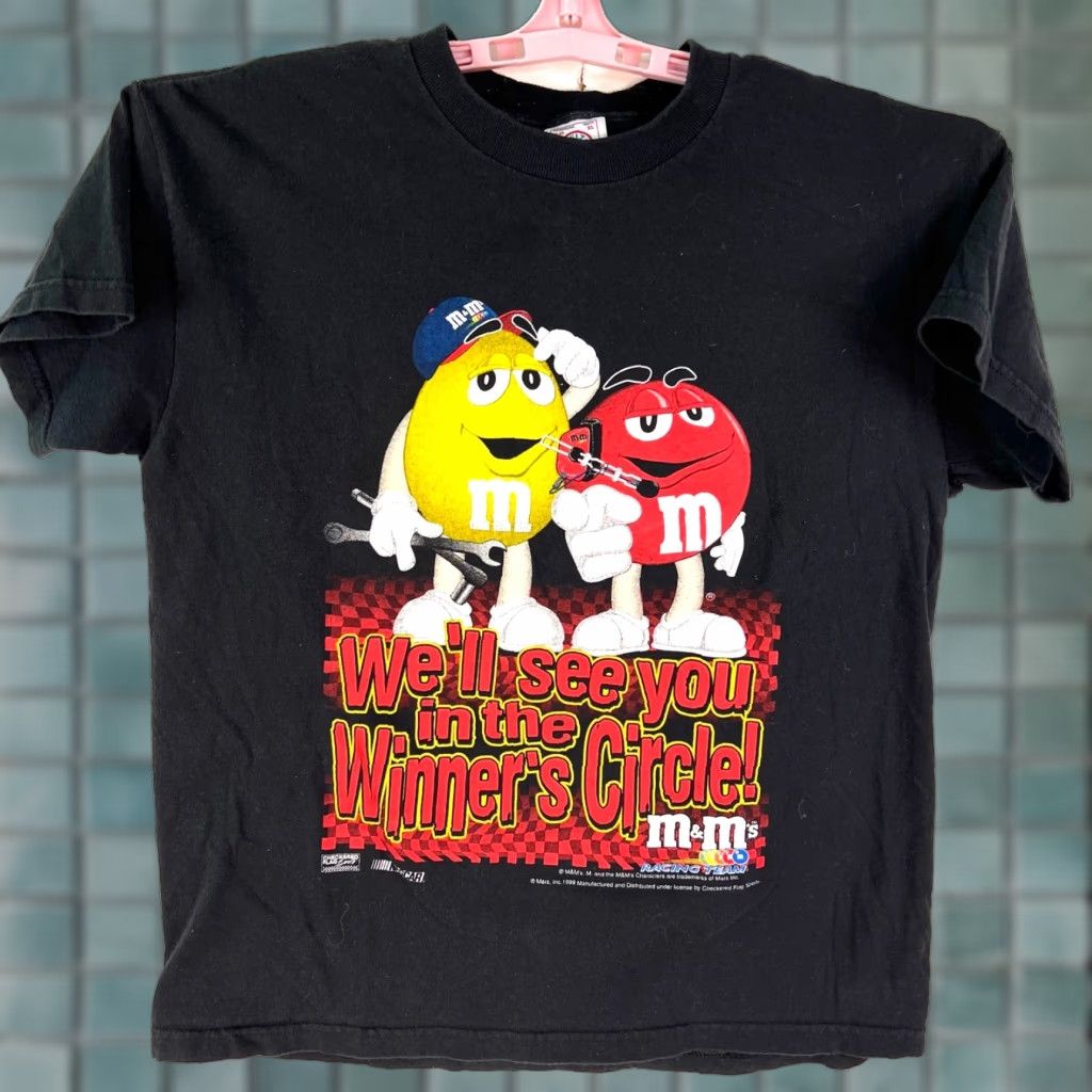 NASCAR M&M Racing NASCAR T-Shirt Adult XL Black Graphic Short Sleeve Mens Size US XL / EU 56 / 4 - 1 Thumbnail