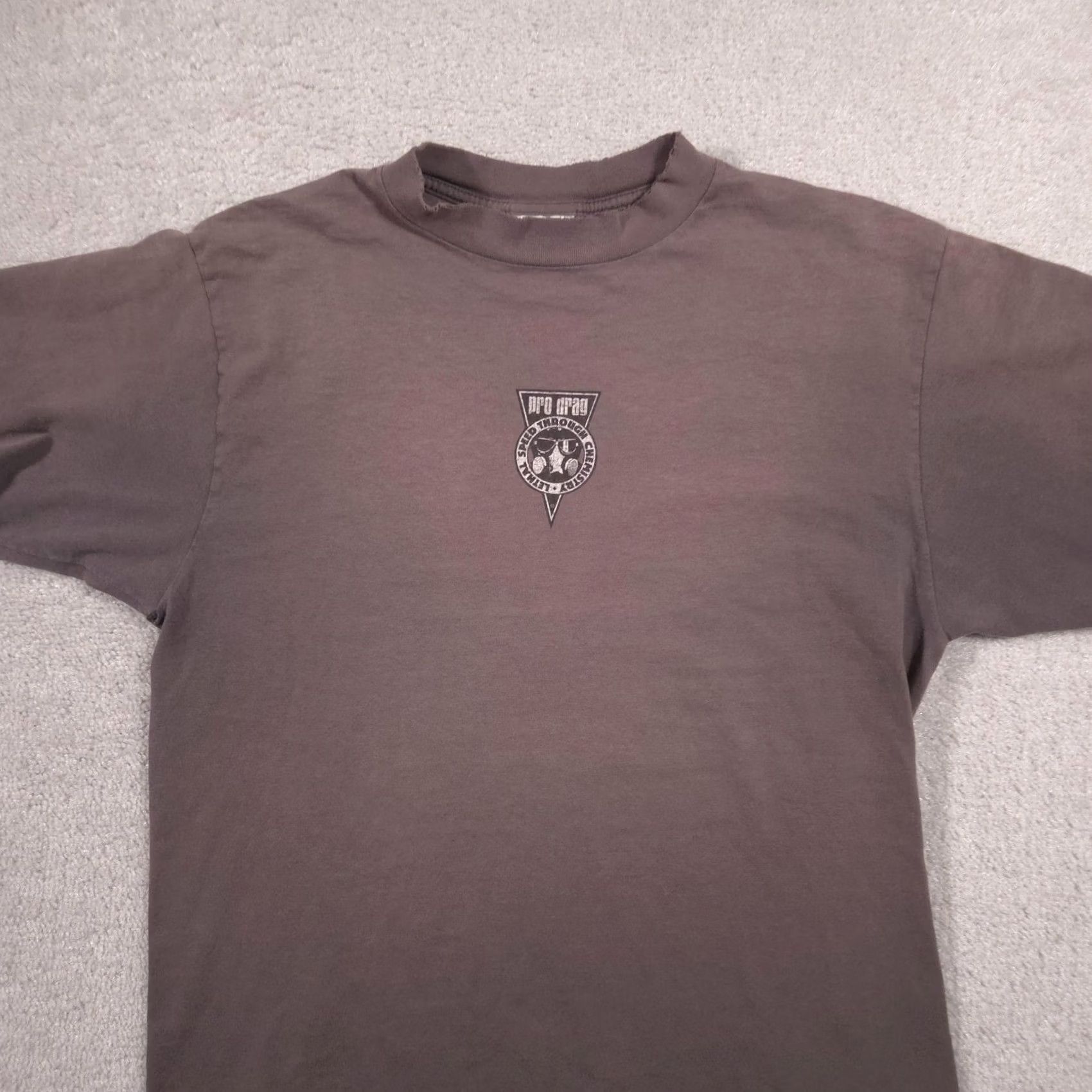 Tultex Tultex Shirt Mens Large Brown Pro Drag Speed Through Chemistry Skull Graphic Tee Size US L / EU 52-54 / 3 - 3 Thumbnail