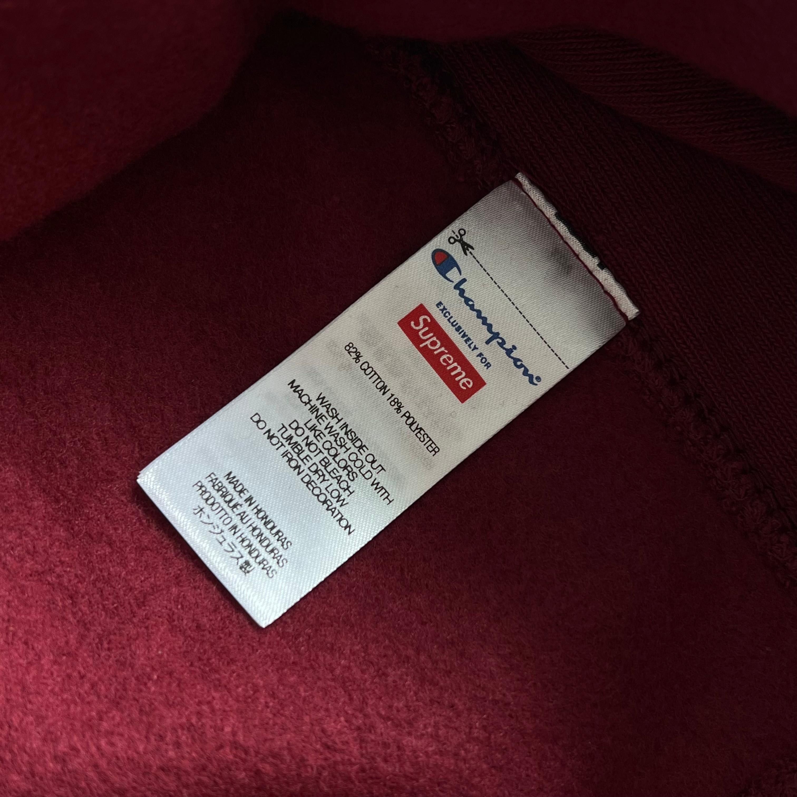 Champion × Supreme Supreme x Champion Hooded Arc Logo Wine Red Size US XL / EU 56 / 4 - 5 Thumbnail