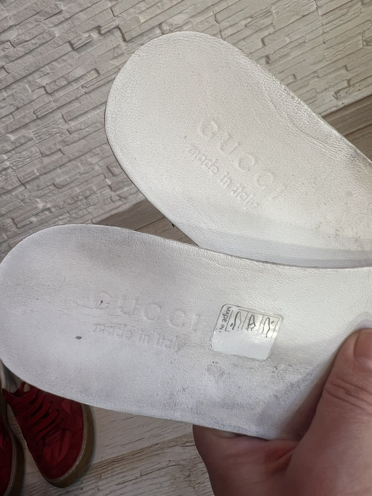 Gucci Gucci Red Suede Nylon Sneakers 494761 Size 38.5 / US 8.5 Size US 8.5 / IT 38.5 - 20 Thumbnail