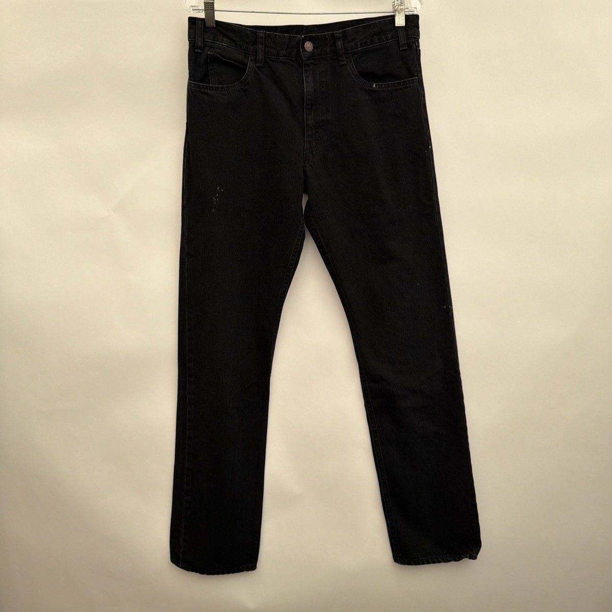 Celine Celine Paris washed black straight leg jeans 32” Size US 32 / EU 48 - 1 Thumbnail