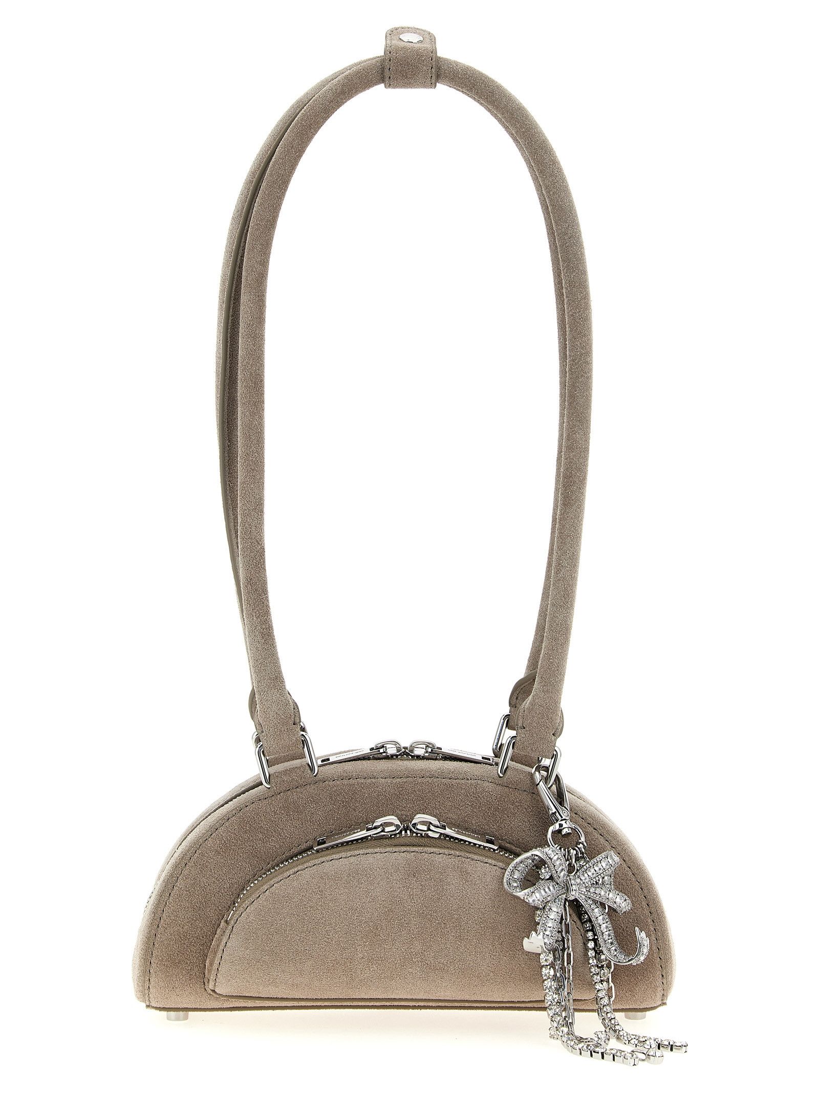 Self-Portrait 'Suede mini with charm' shoulder bag Size ONE SIZE - 1 Thumbnail