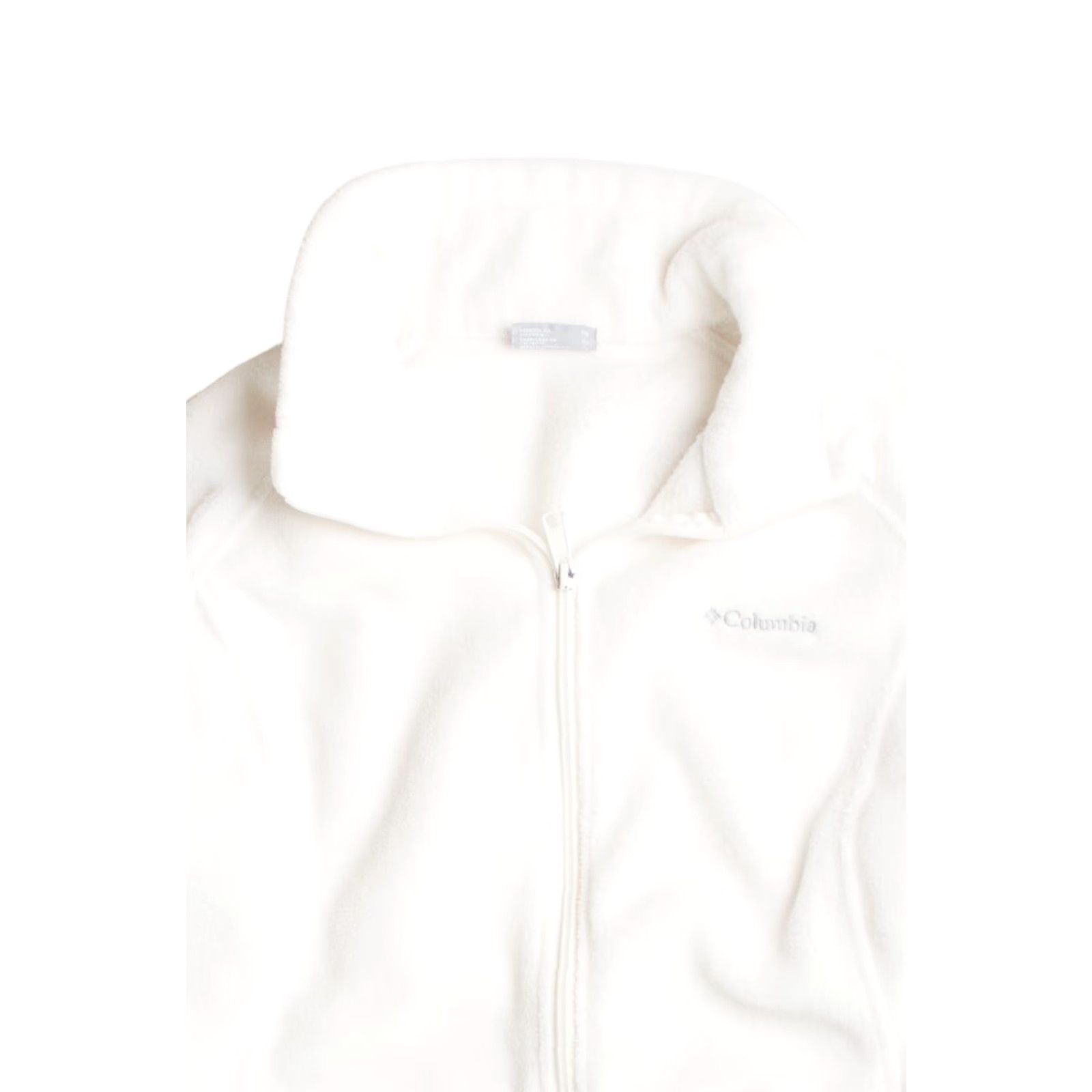 X-LARGE VINTAGE Columbia Fleece Lightweight Jacket White Full Zip X-Large Unisex Warm Size US XL / EU 56 / 4 - 2 Thumbnail