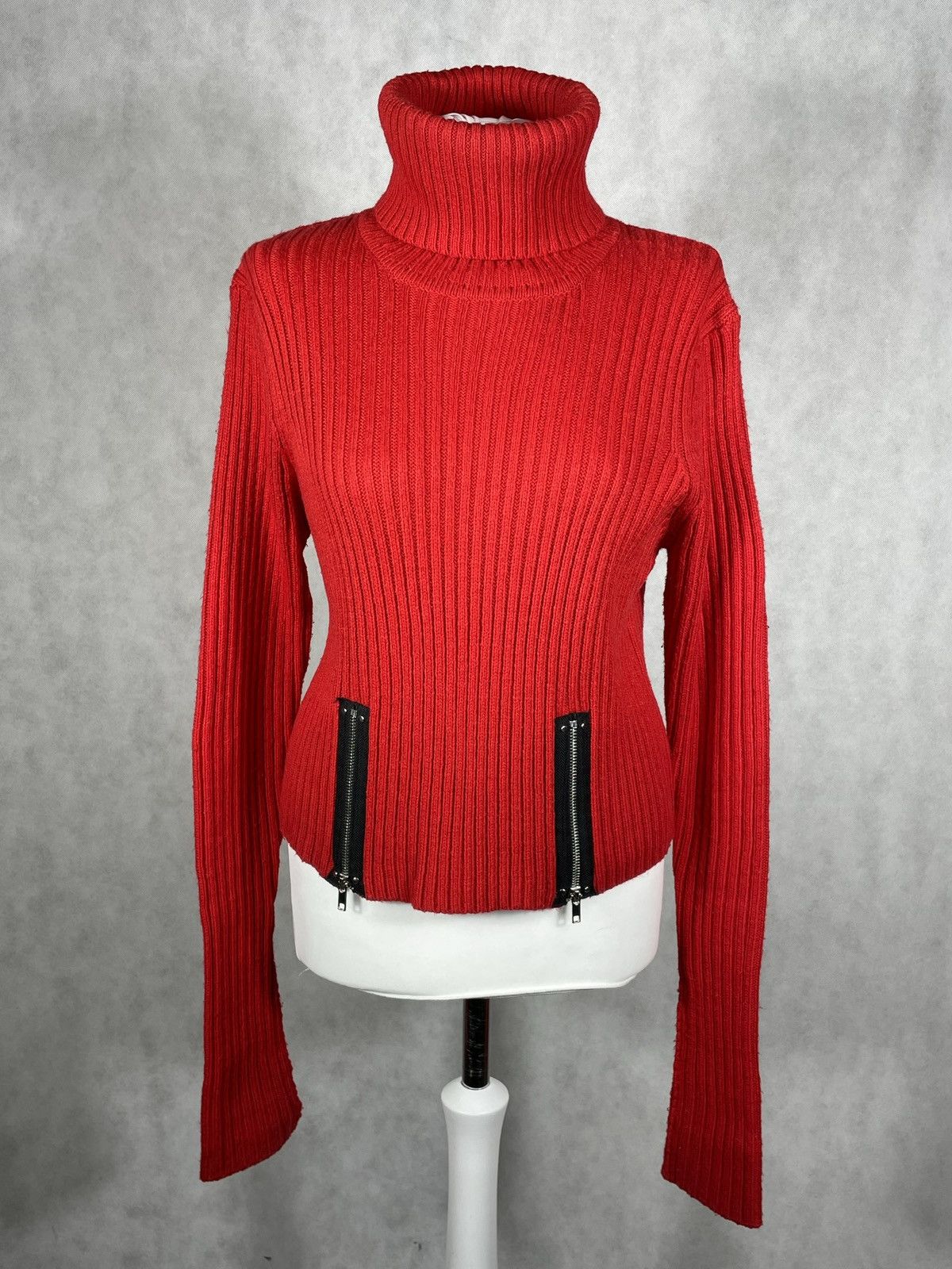 Other Jean Paul Gaultier Lindex High Neck Turtleneck Red Sweater Size M / US 6-8 / IT 42-44 - 1 Thumbnail