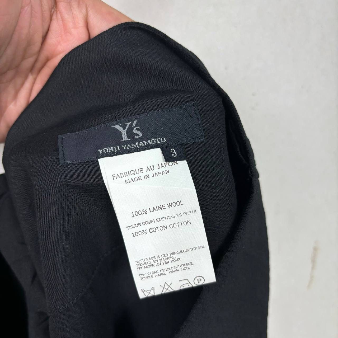 Yohji Yamamoto Y’s Yohji Yamamoto Wool Wrap Maxi Skirt Archival Black 3 Size 29" - 6 Thumbnail