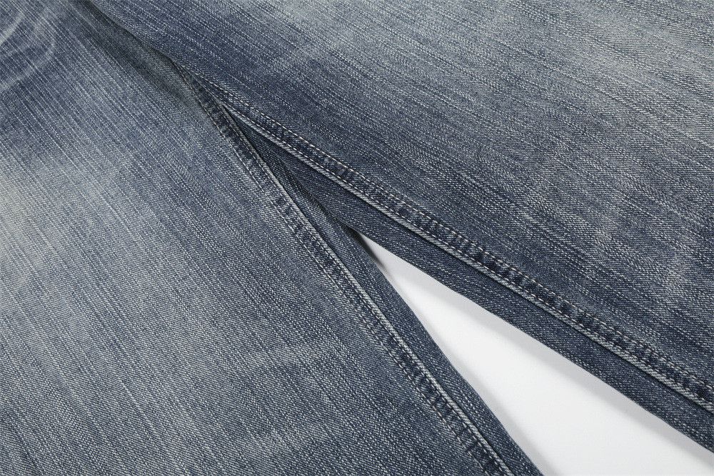 Jean Punk Retro Gradient Washed Wide-Leg Jeans for Men Size US 32 / EU 48 - 4 Thumbnail