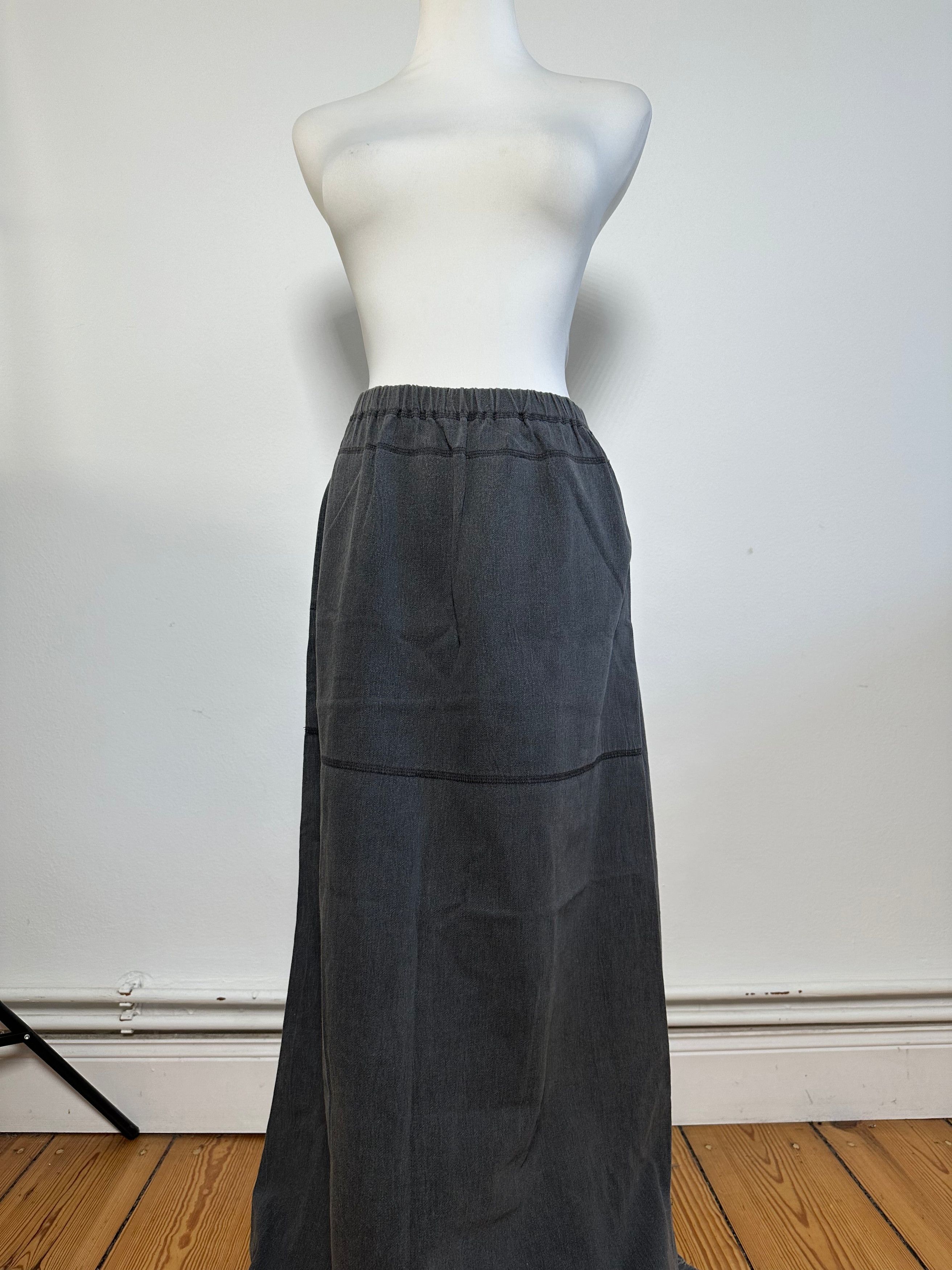 Issey Miyake Vintage Wool Skirt Grey M Size 30" / US 8 / IT 44 - 1 Thumbnail