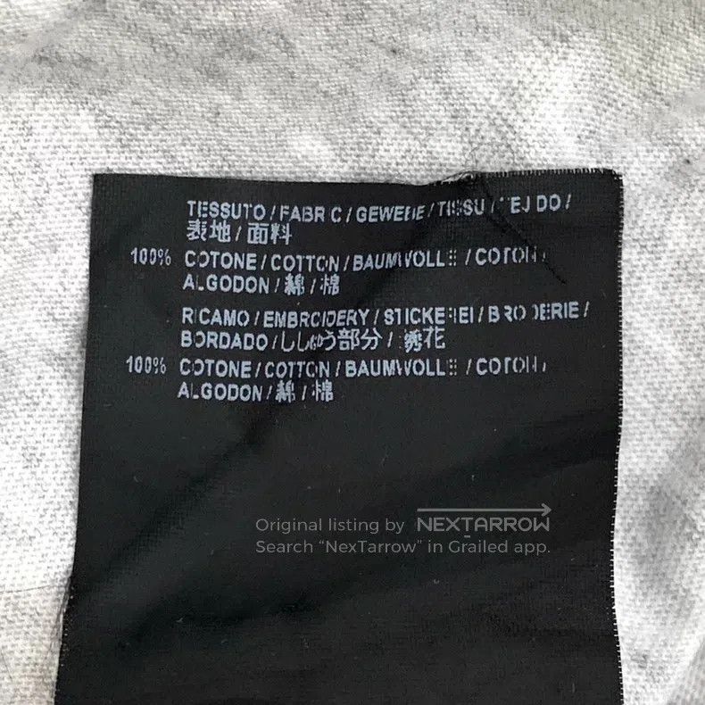 Balenciaga Balenciaga Gray Logo Letter Embroidered Cotton Crew Neck S Size US S / EU 44-46 / 1 - 7 Thumbnail