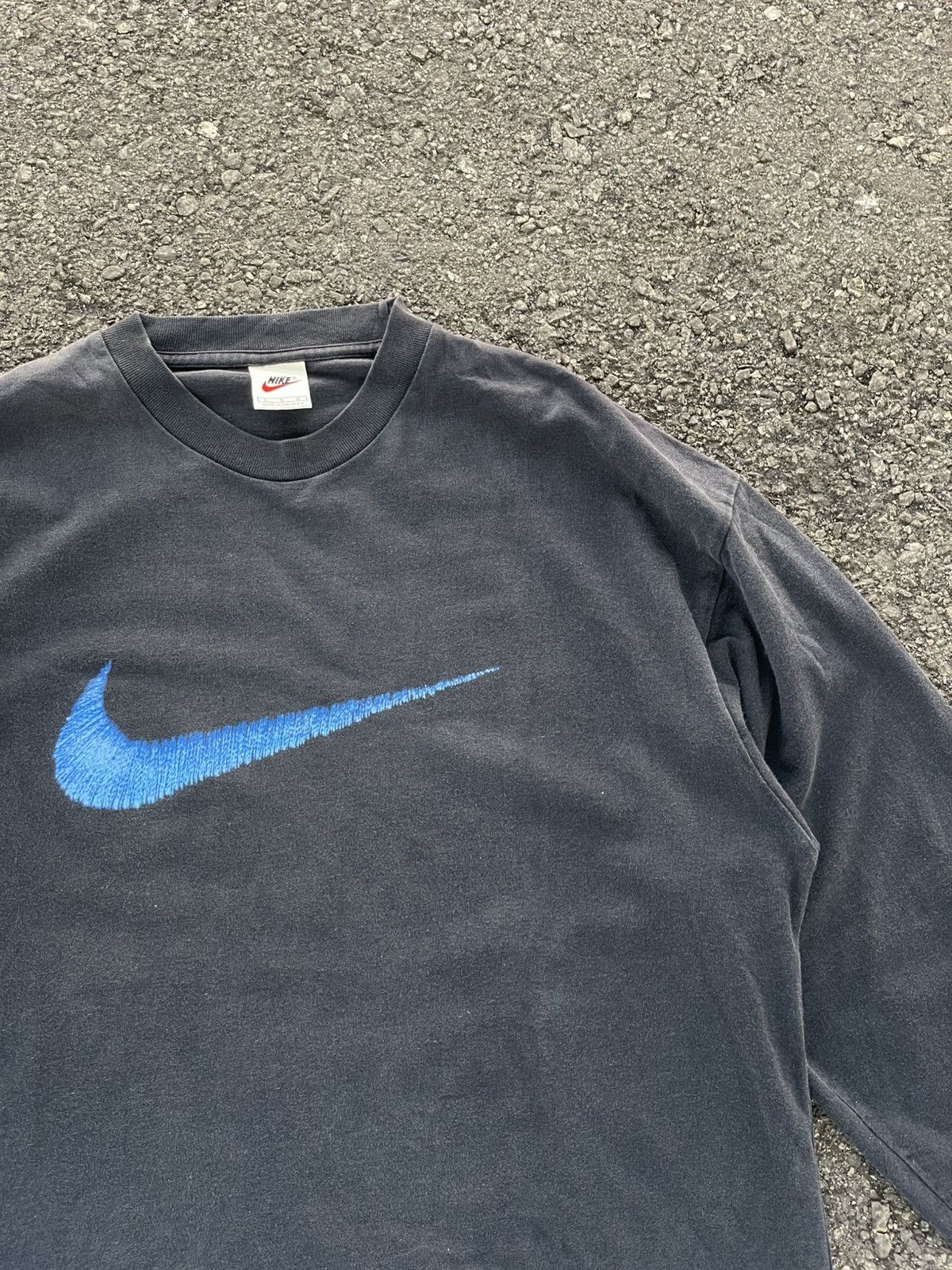 Nike Vtg Nike Long Sleeve Size US XL / EU 56 / 4 - 1 Thumbnail