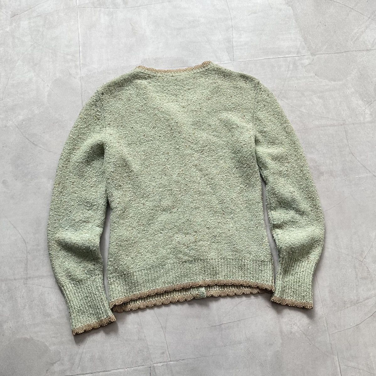 Burberry Burberry London Vintage Lace Pointelle Knit Cardigan Size M / US 6-8 / IT 42-44 - 17 Thumbnail