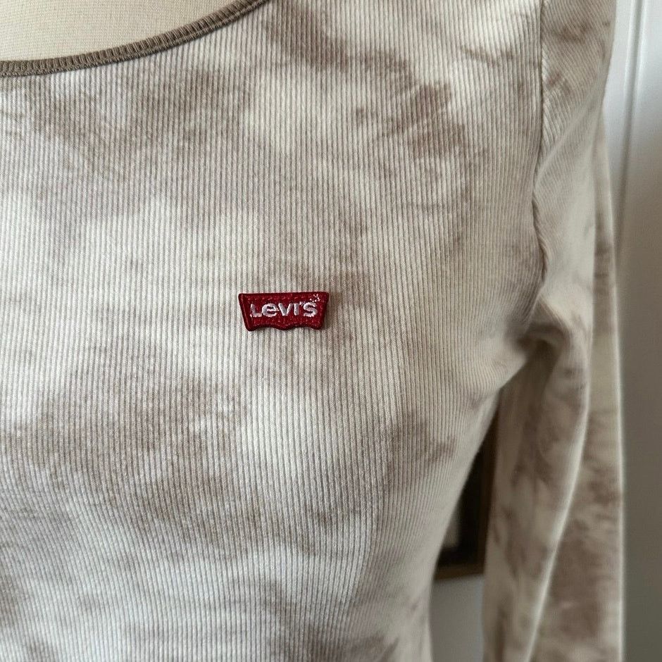 Levi's levis tie dye beige and white long sleeve thermal Size S / US 4 / IT 40 - 2 Thumbnail