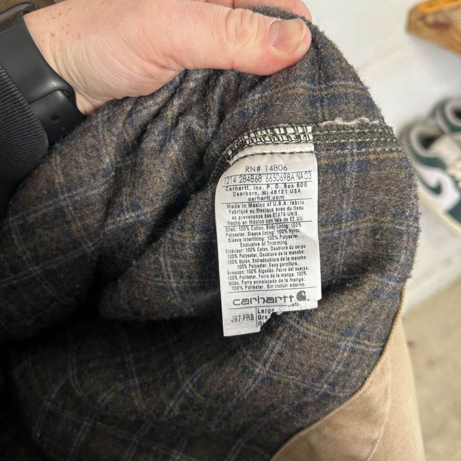 Carhartt Vintage Carhartt Blanket-Lined Detroit Jacket “Firewood” J97 Size US L / EU 52-54 / 3 - 12 Thumbnail