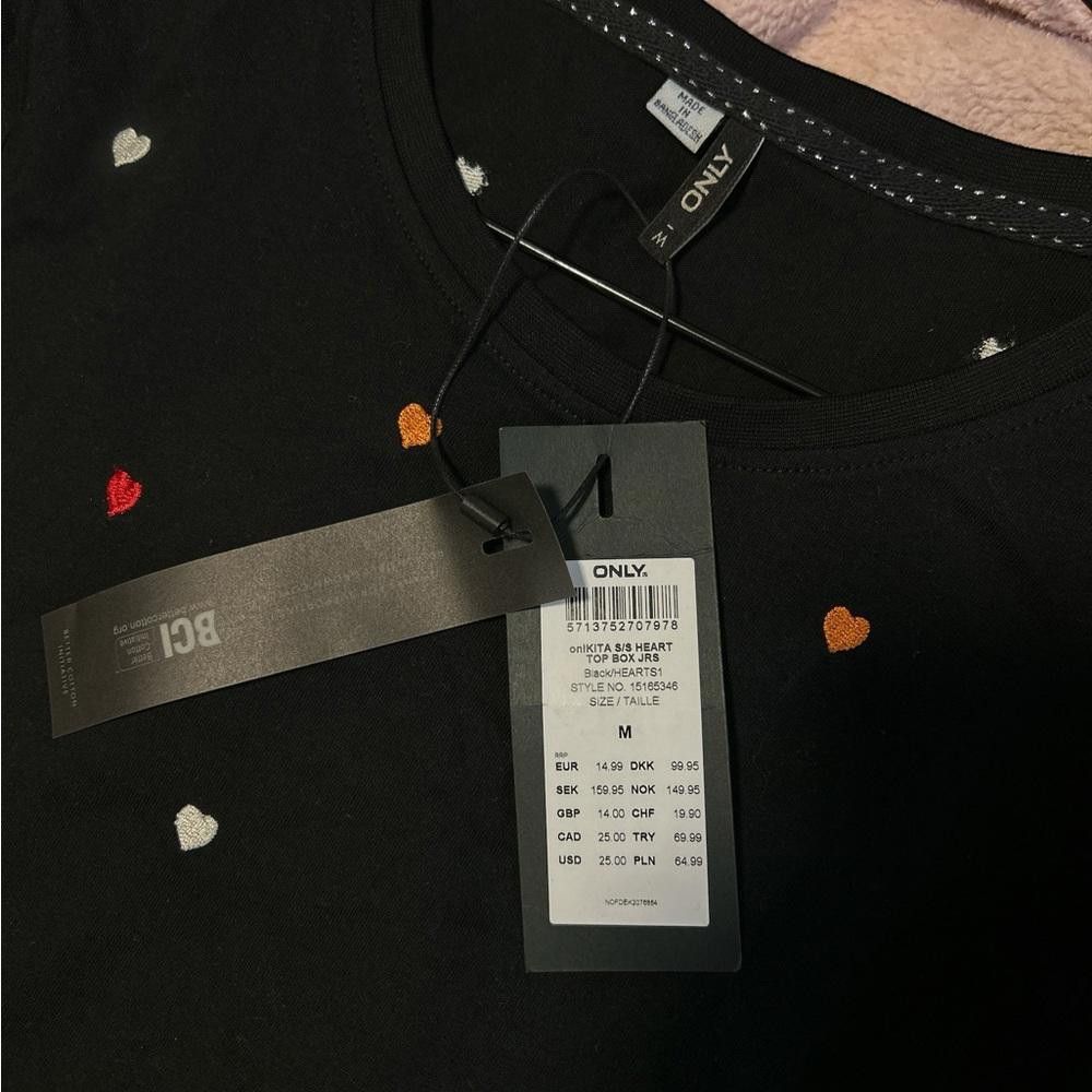 USA Olympics BNWT ONLY Black embroidered heart t-shirt - Size M Size M / US 6-8 / IT 42-44 - 4 Thumbnail