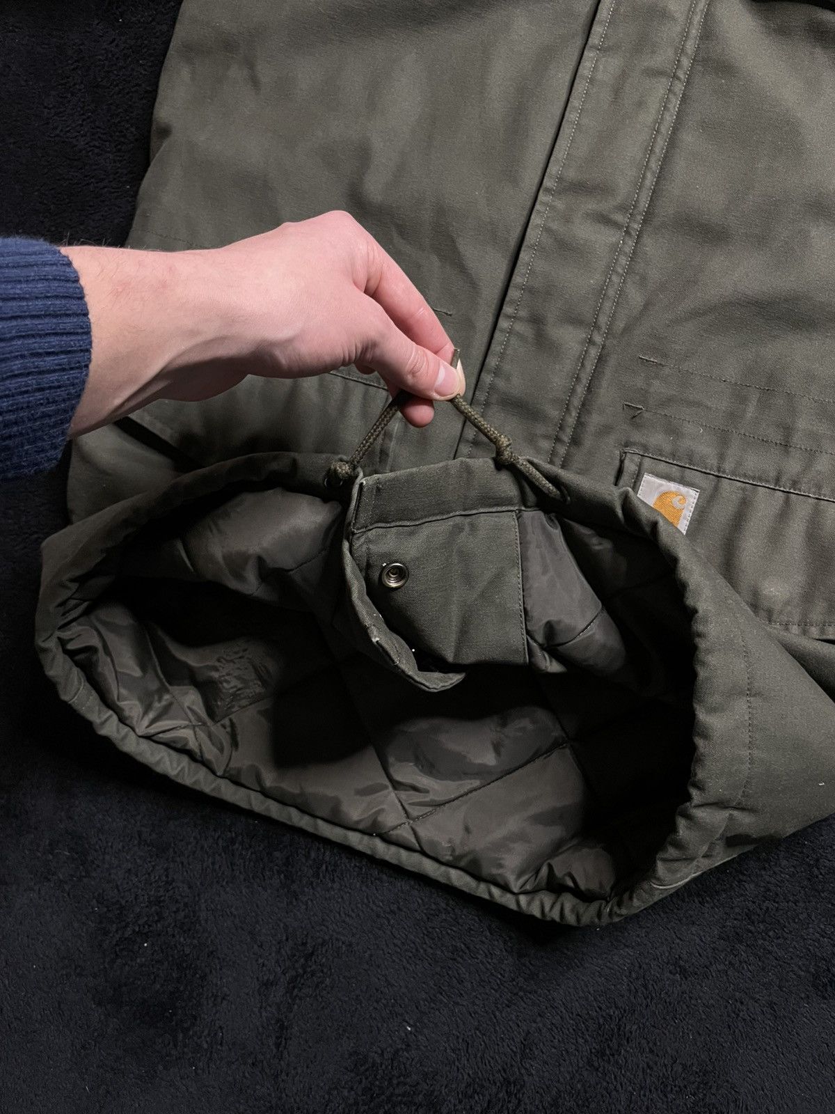 Carhartt Vintage Carhartt Hickman Coat Jacket Dark Green Unisex Size US S / EU 44-46 / 1 - 9 Thumbnail