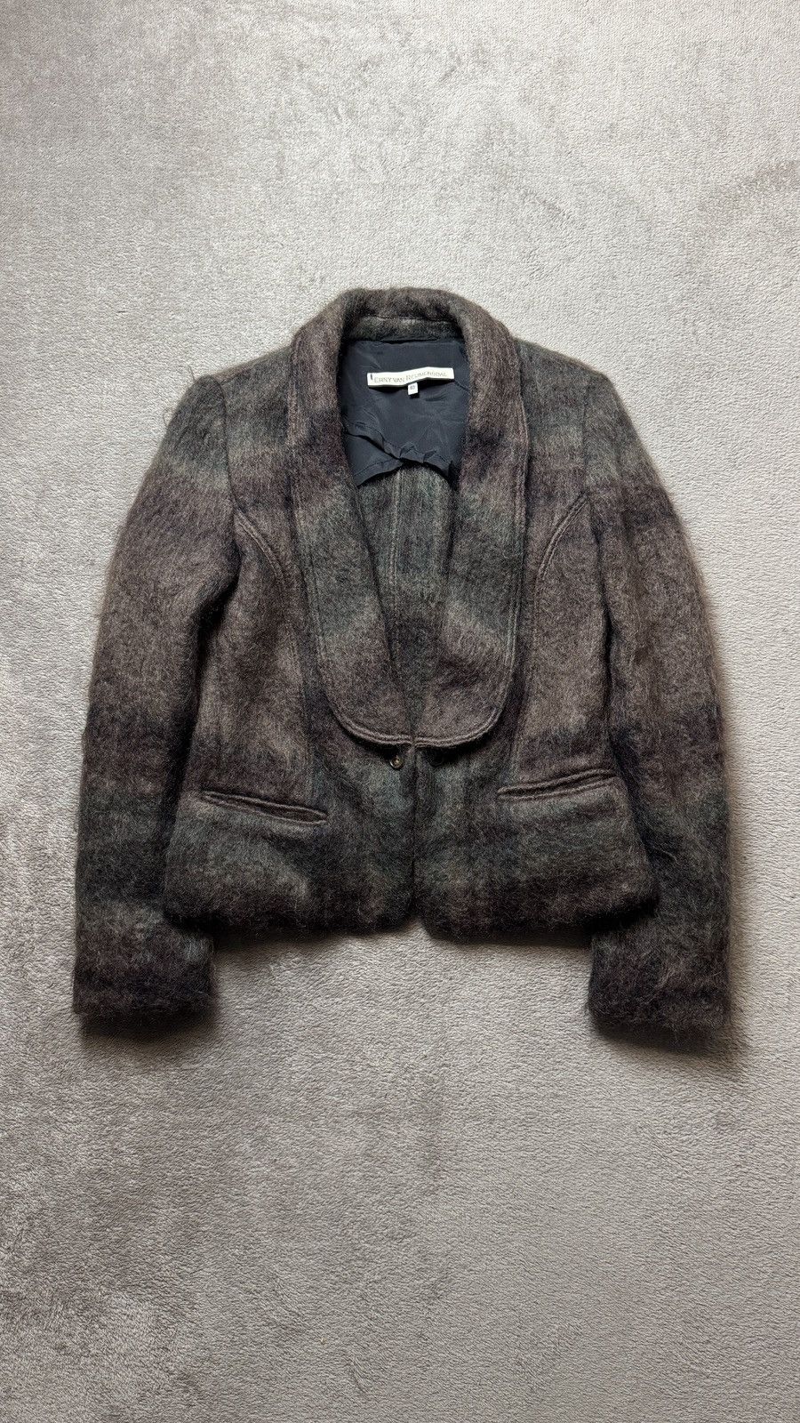 Vintage 00s Vintage Mohair Wool Blazer Jacket ysl dior cdg chanel Size S / US 4 / IT 40 - 1 Thumbnail