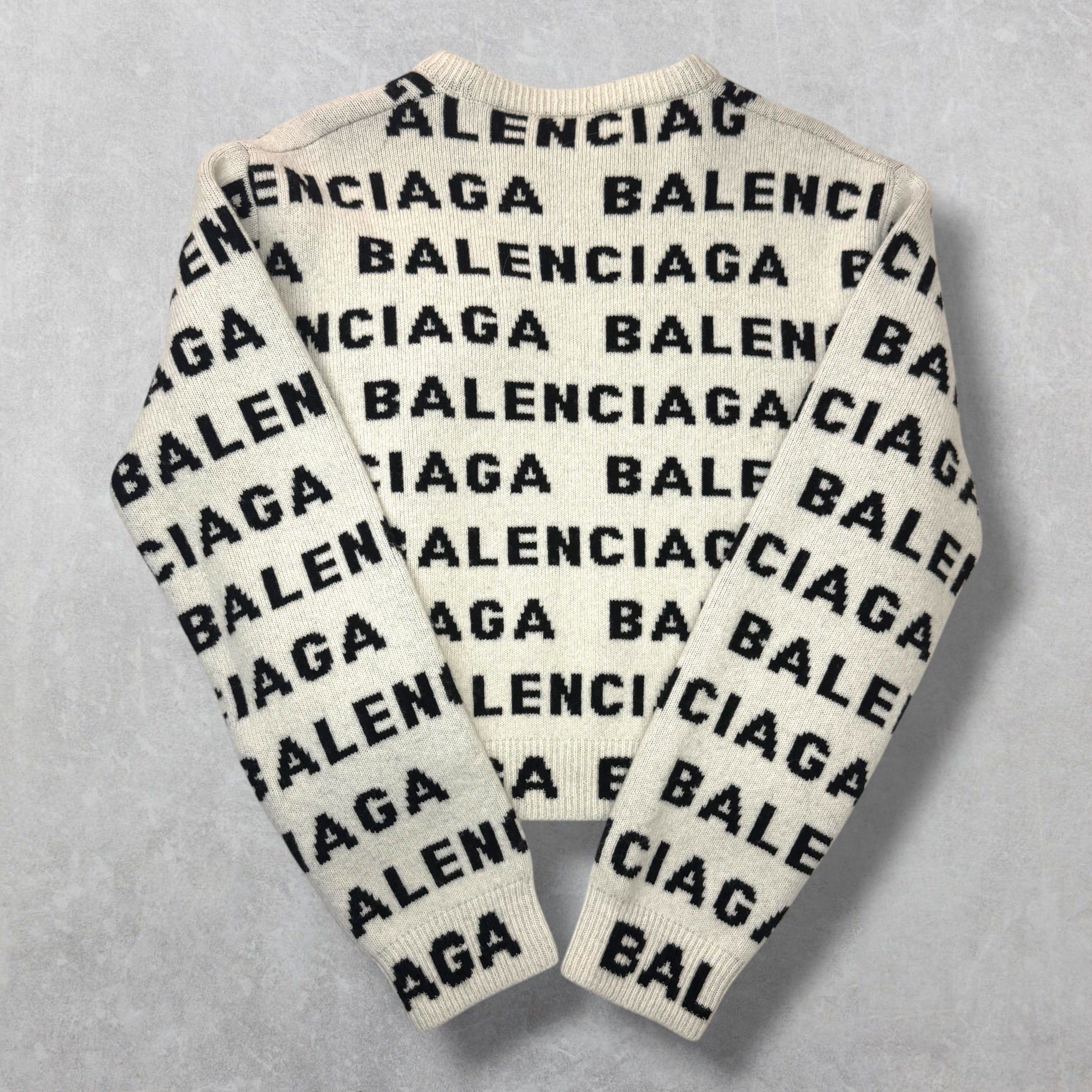 Balenciaga Balenciaga Jacquard Sweater M Size M / US 6-8 / IT 42-44 - 2 Thumbnail
