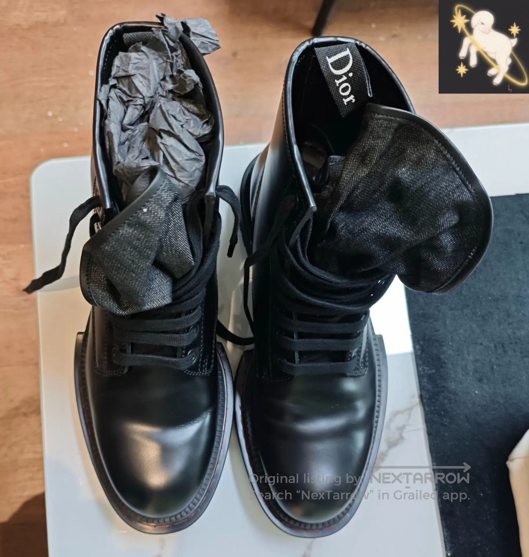 Dior Dior Black full leather Martin boots| Size US 10.5 / IT 40.5 - 1 Thumbnail