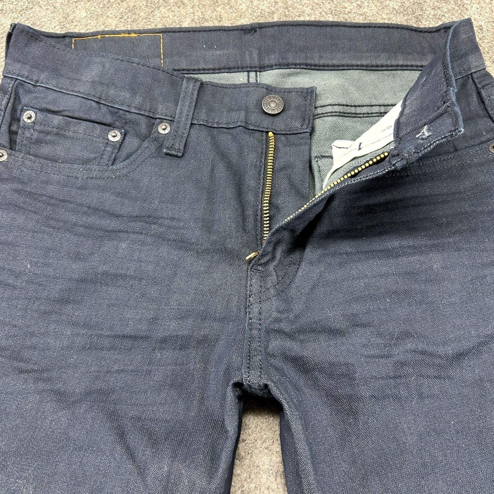 Levi's VINTAGE Levis 511 Jeans Mens 29x32 Blue Slim Fit Dark Wash Stretch Denim Size US 29 - 2 Thumbnail