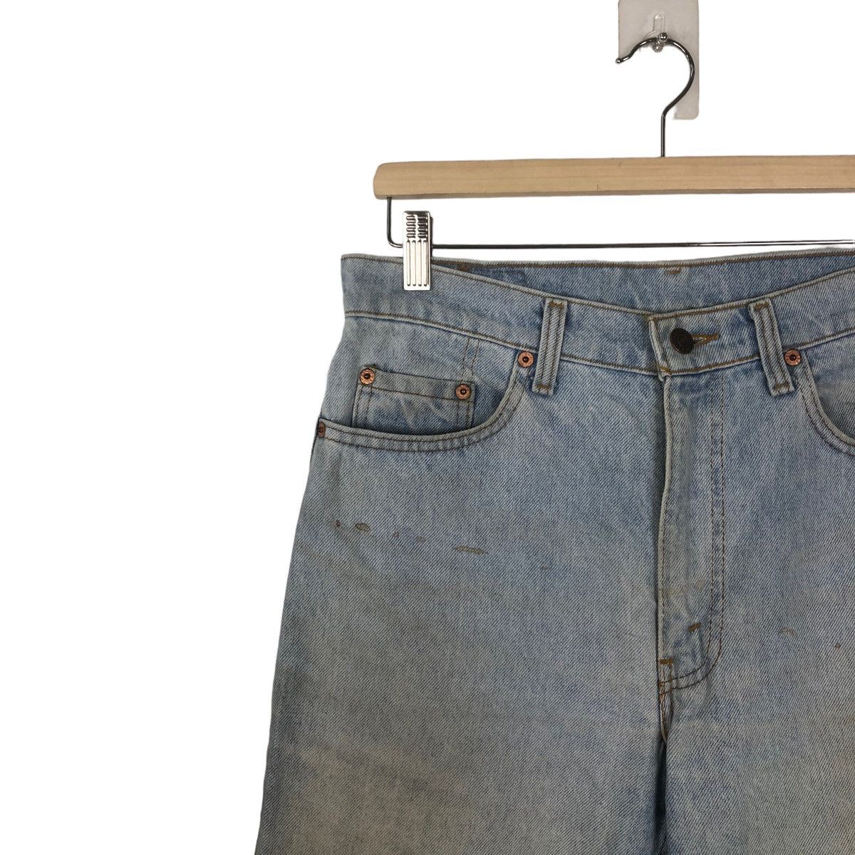 Levi's 🔥VINTAGE LEVI’S DENIM JEANS STRAIGHT LOOSE CUT MADE IN USA Size US 30 / EU 46 - 5 Thumbnail