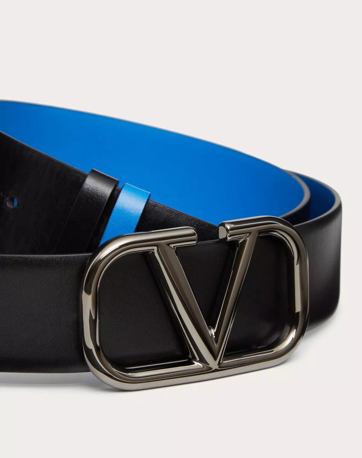 Valentino oc11z0725 Size:085/Reversible Calfskin Belt 40 Mm in Black Size ONE SIZE - 2 Thumbnail