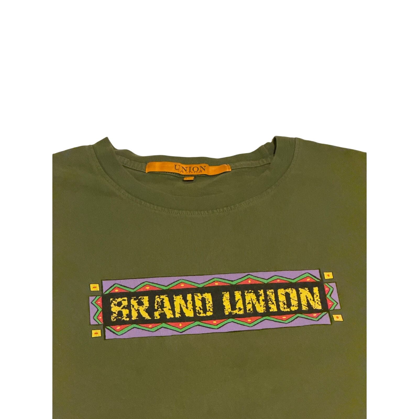 Union LA Union Los Angeles “tribal” Tee olive green sz XL light wear Size US XL / EU 56 / 4 - 3 Thumbnail