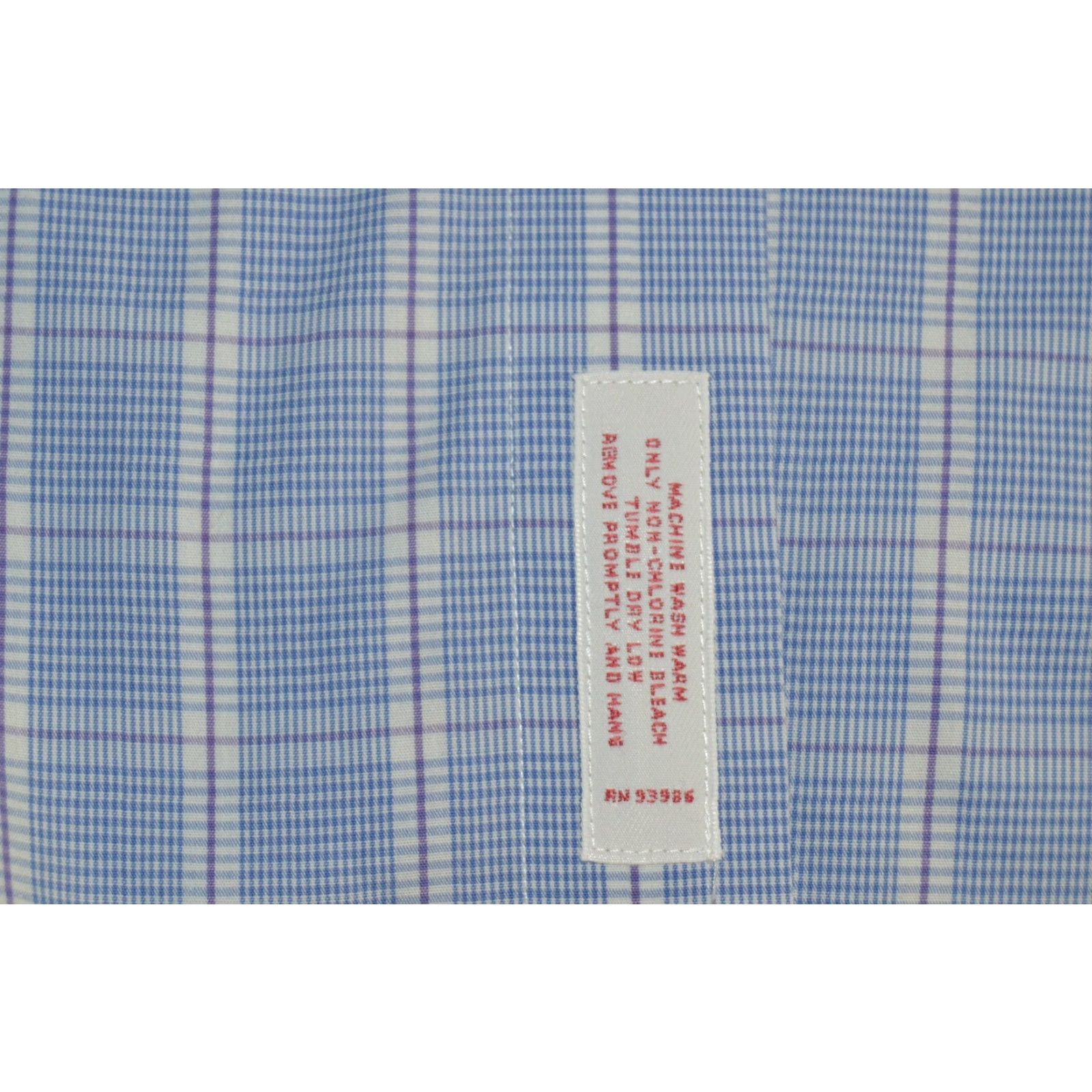 Brooks Brothers Brooks Brothers Dress Shirt Blue Plaid L/S Regular Fit 16.5 / 34 Men Shirts Mens Plaid Button-Down Collar Barrel Cuff Non-Iron All Seasons Vintage: No Size 46R - 5 Thumbnail