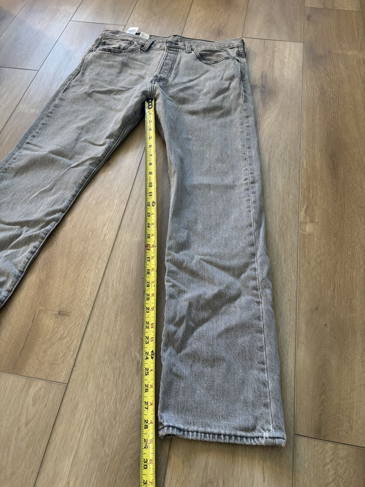 Levi's Levis 501 faded grey jeans Size US 32 / EU 48 - 4 Thumbnail