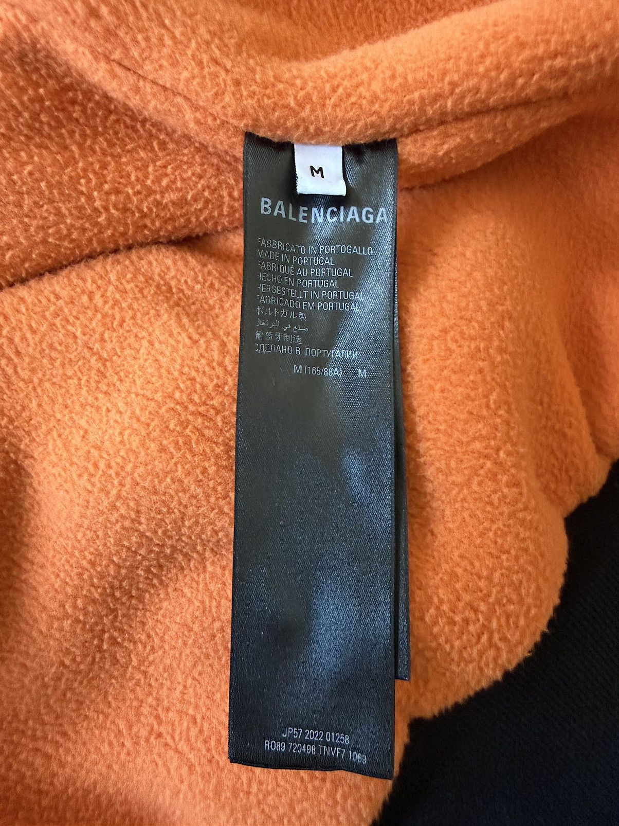 Balenciaga Winter 22 Bomber Zip Up Hoodie Jacket (M) Size US M / EU 48-50 / 2 - 20 Thumbnail