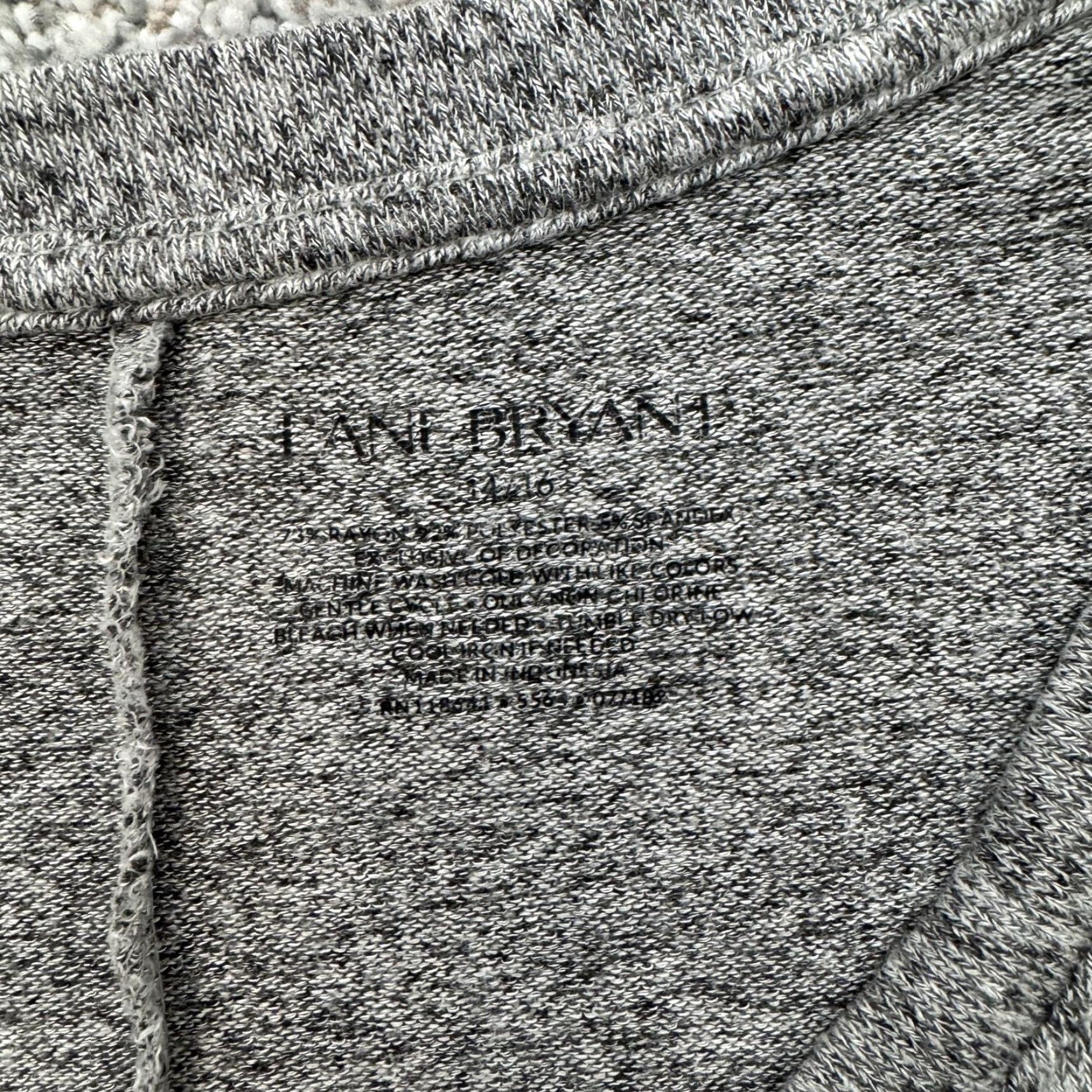 Vintage Lane Bryant Sweater Womens 14/16 Gray Long Sleeve Soft Lightweight Pullover Top Size XL / US 12-14 / IT 48-50 - 2 Thumbnail