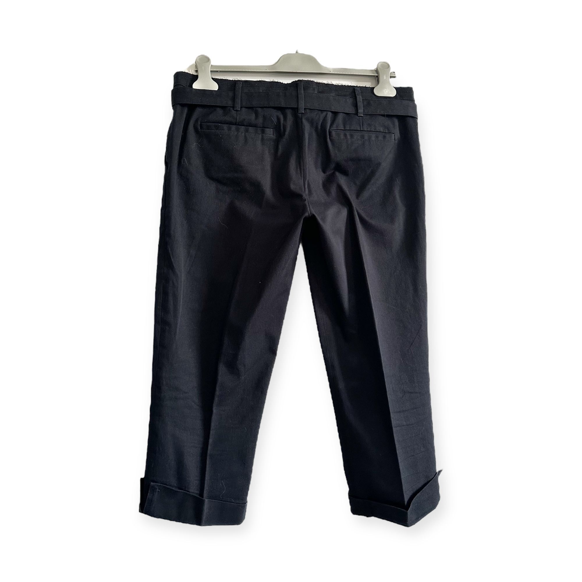 Prada Prada Blue Cropped Cotton Pants, Size Italian 46 Size 32" / US 10 / IT 46 - 2 Thumbnail