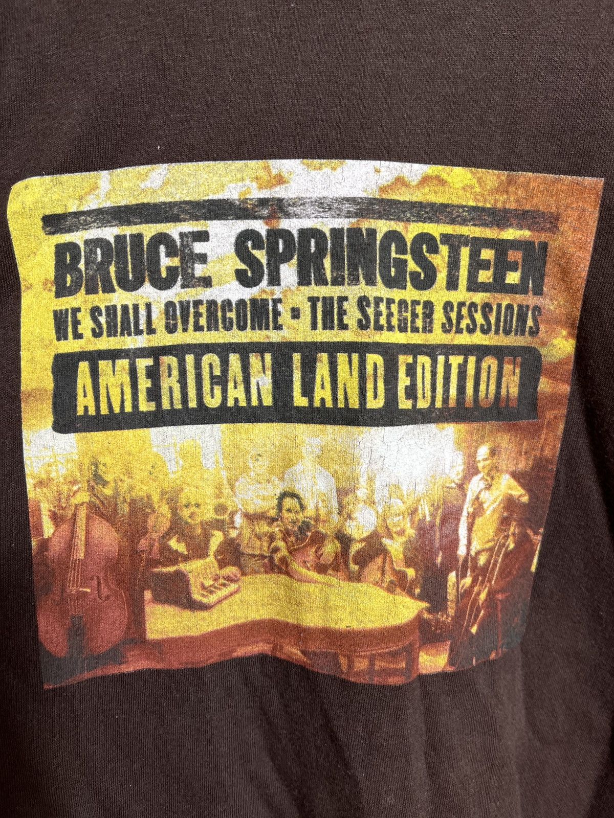 Band Tees bruce springsteen the seeger sessions gildan 2006 brown Size US XL / EU 56 / 4 - 4 Thumbnail