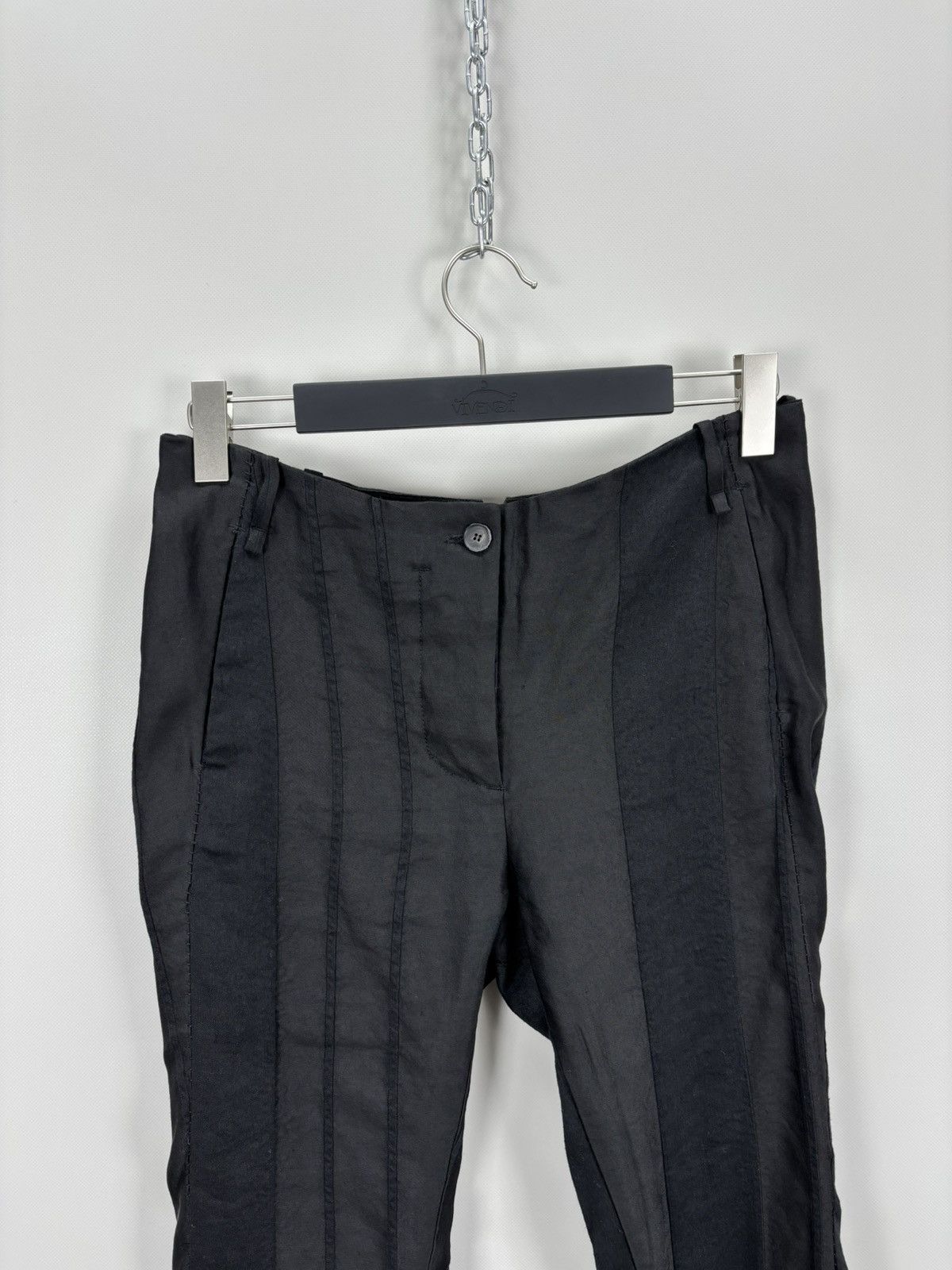 Masnada Womens linen pants Masnada Size 44 Color Black Size 30" / US 8 / IT 44 - 4 Thumbnail
