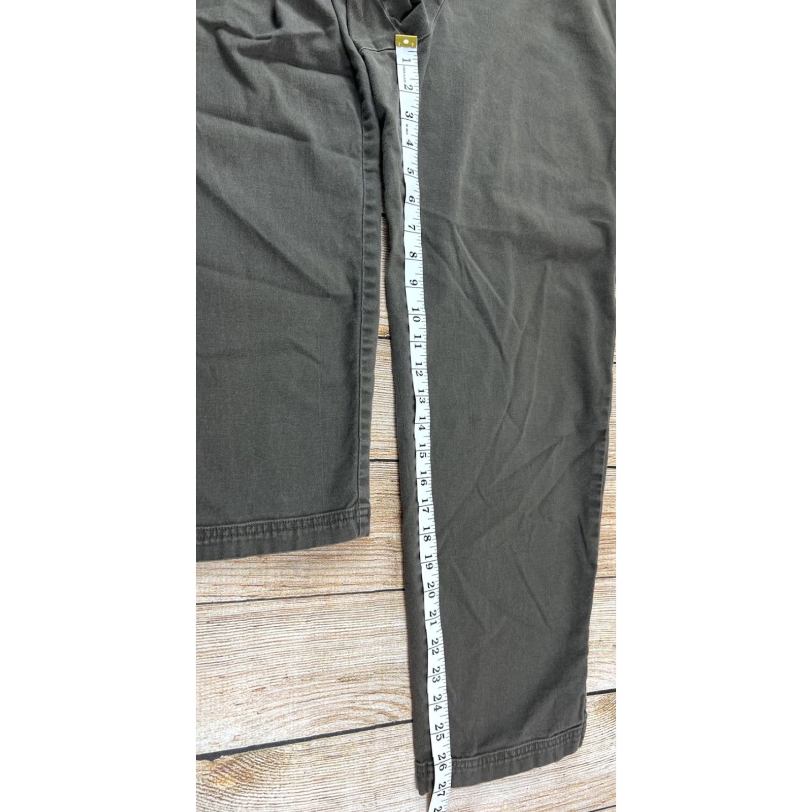 Eileen Fisher Eileen Fisher Pants Ankle City Preppy Regular Brown Cotton Elastane Twill Zip Ankle Pants M Women's Size 32" / US 10 / IT 46 - 3 Thumbnail
