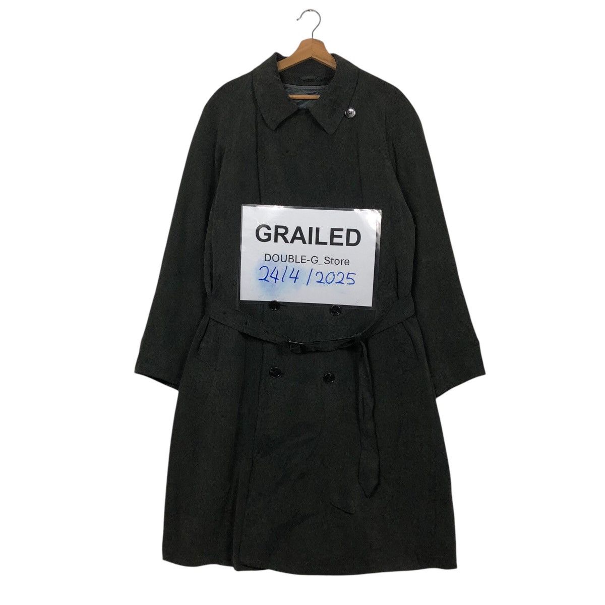 📌Vintage Long Jacket Rich Black Christian Aujard Homme