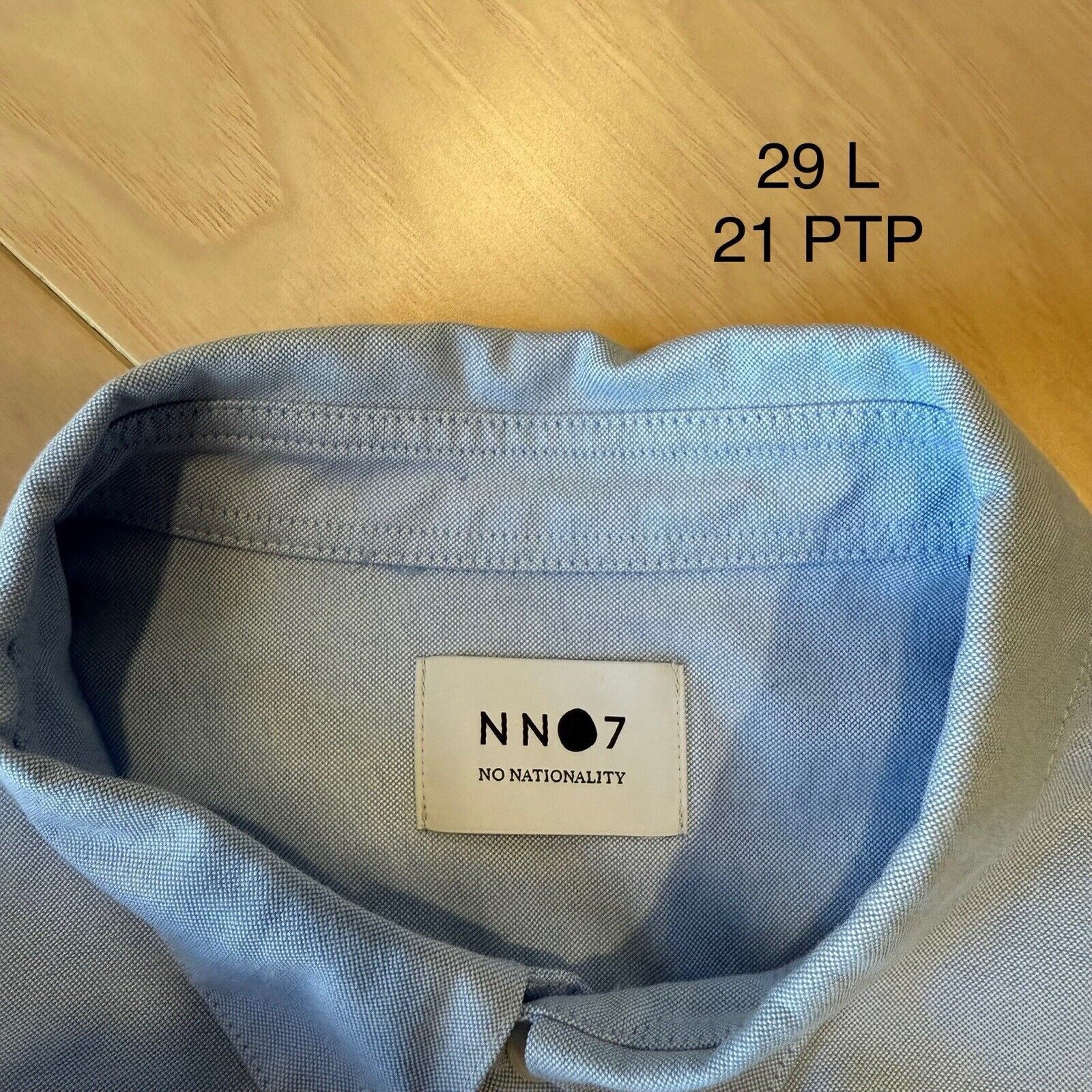 NN07 NN07 Shirt Large Blue Short Sleeve Button Up No Nationality Size US L / EU 52-54 / 3 - 8 Thumbnail