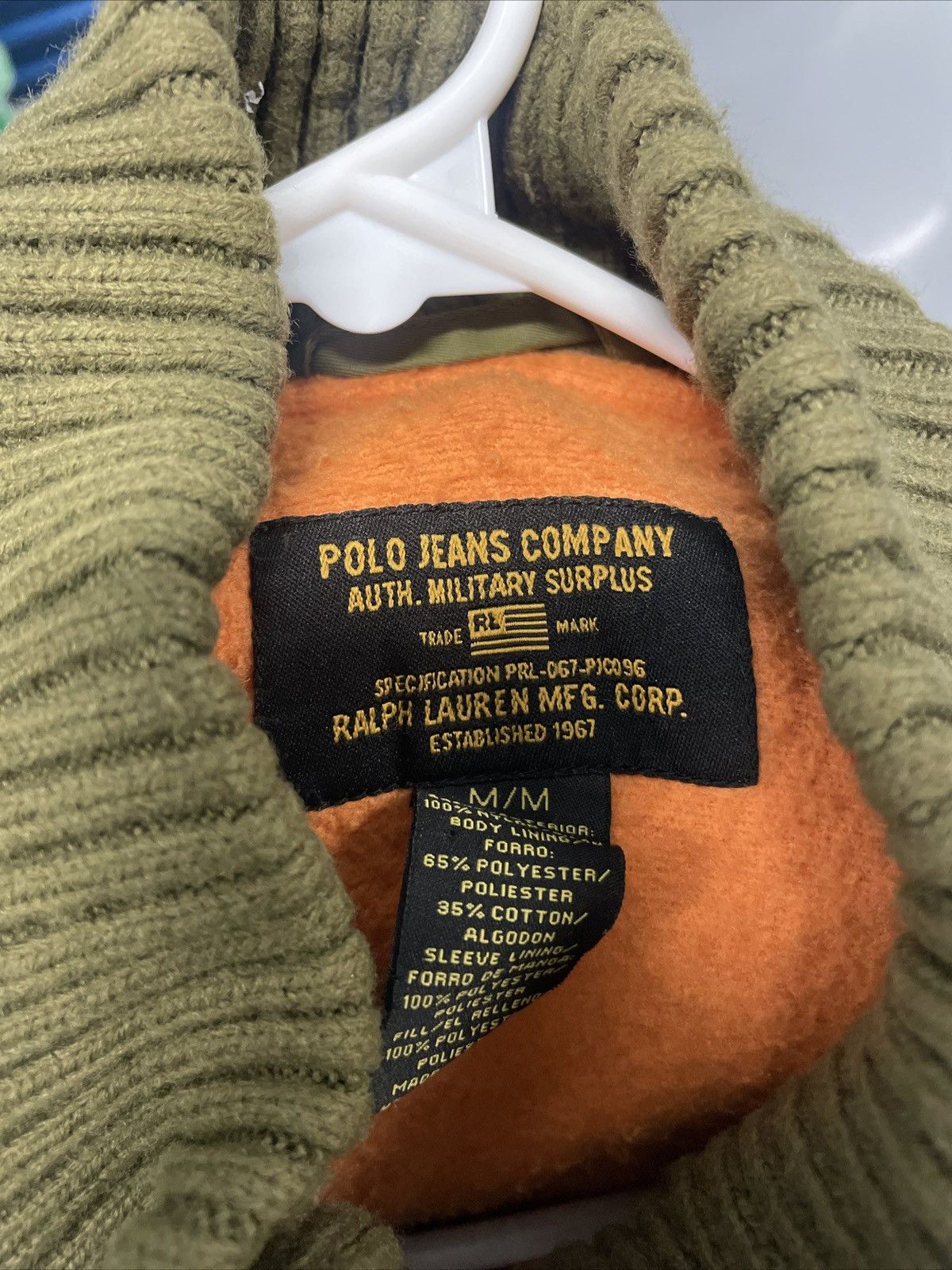 Polo Ralph Lauren Polo Ralph Lauren military surplus bomber M 90s designer Size US M / EU 48-50 / 2 - 10 Thumbnail