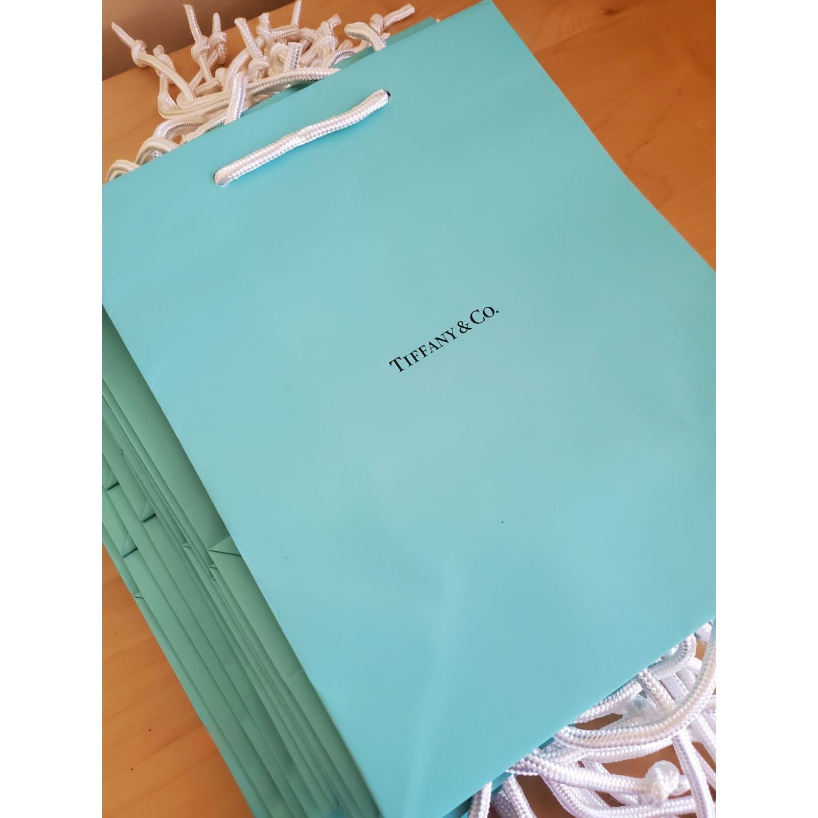 Tiffany & Co. TIFFANY & Co. 10" x 8" x 4” Blue MEDIUM Paper Bag New ONE Size ONE SIZE - 2 Thumbnail