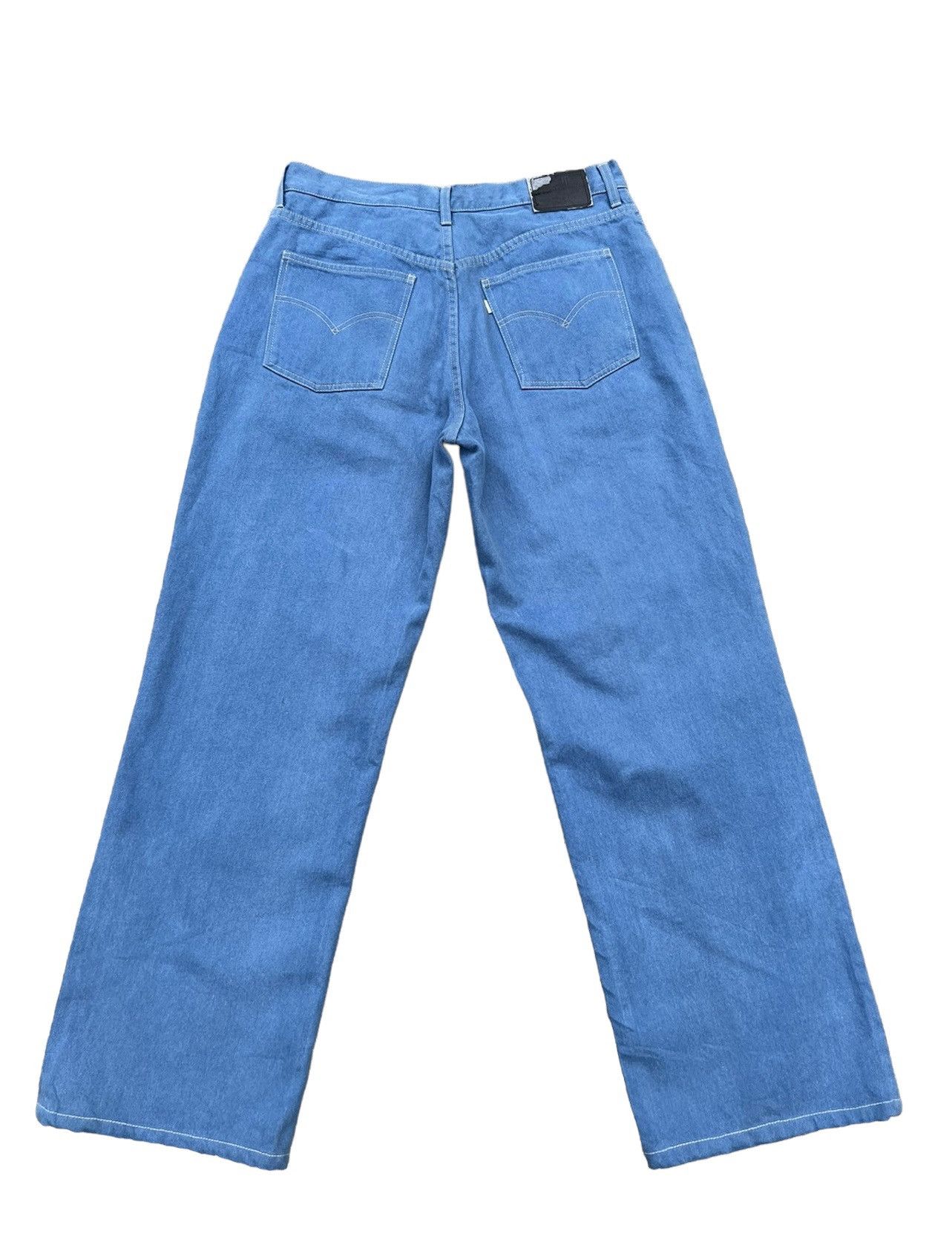 Levi's × Vintage VTG 1998 Levi’s Silvertab Turquoise Blue Denim Loose Jeans Size US 34 / EU 50 - 2 Thumbnail