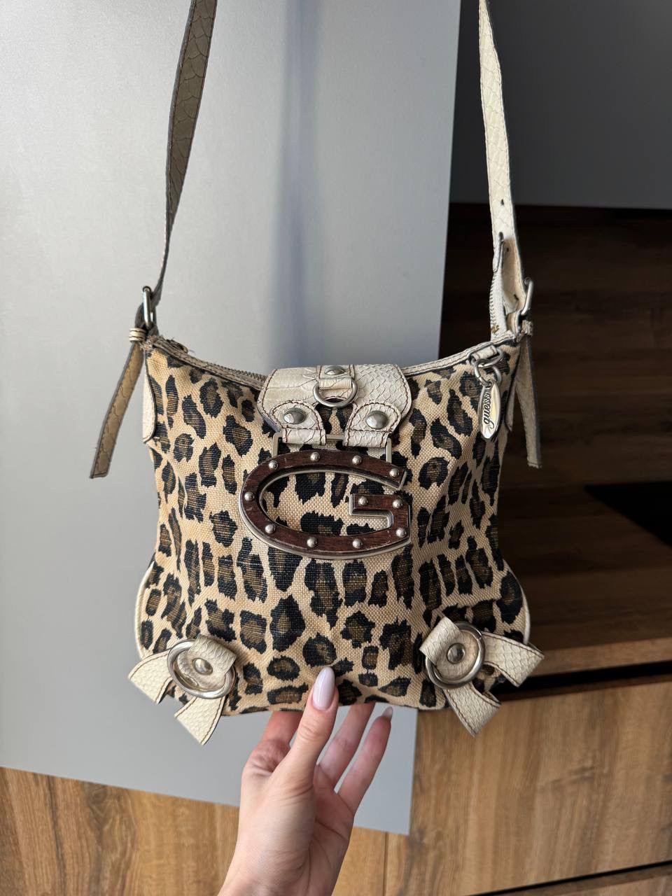 Guess Vintage Women’s Guess Leopard Print Bag Size ONE SIZE - 5 Thumbnail